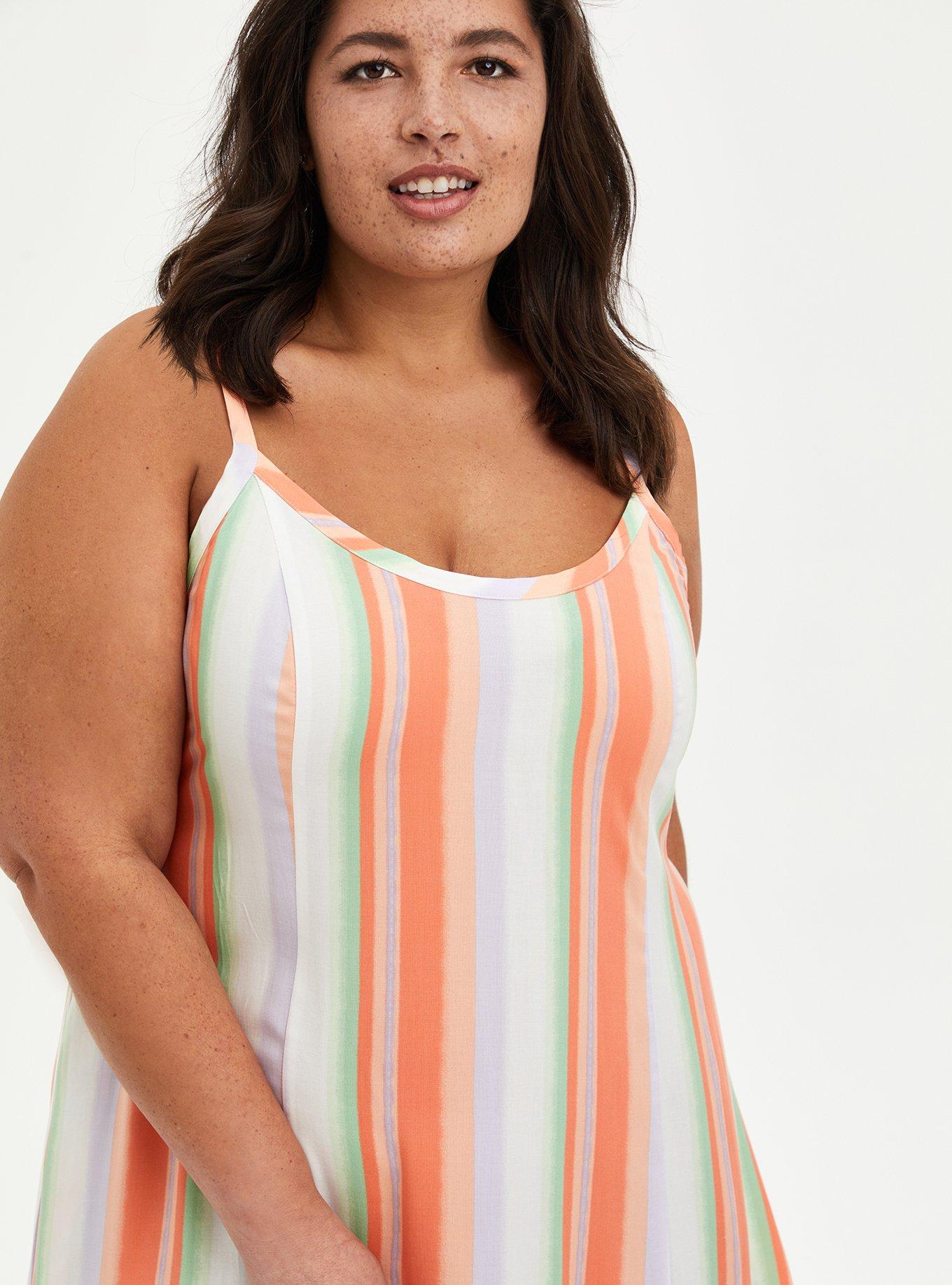 Plus Size - Midi Challis Trapeze Dress - Torrid