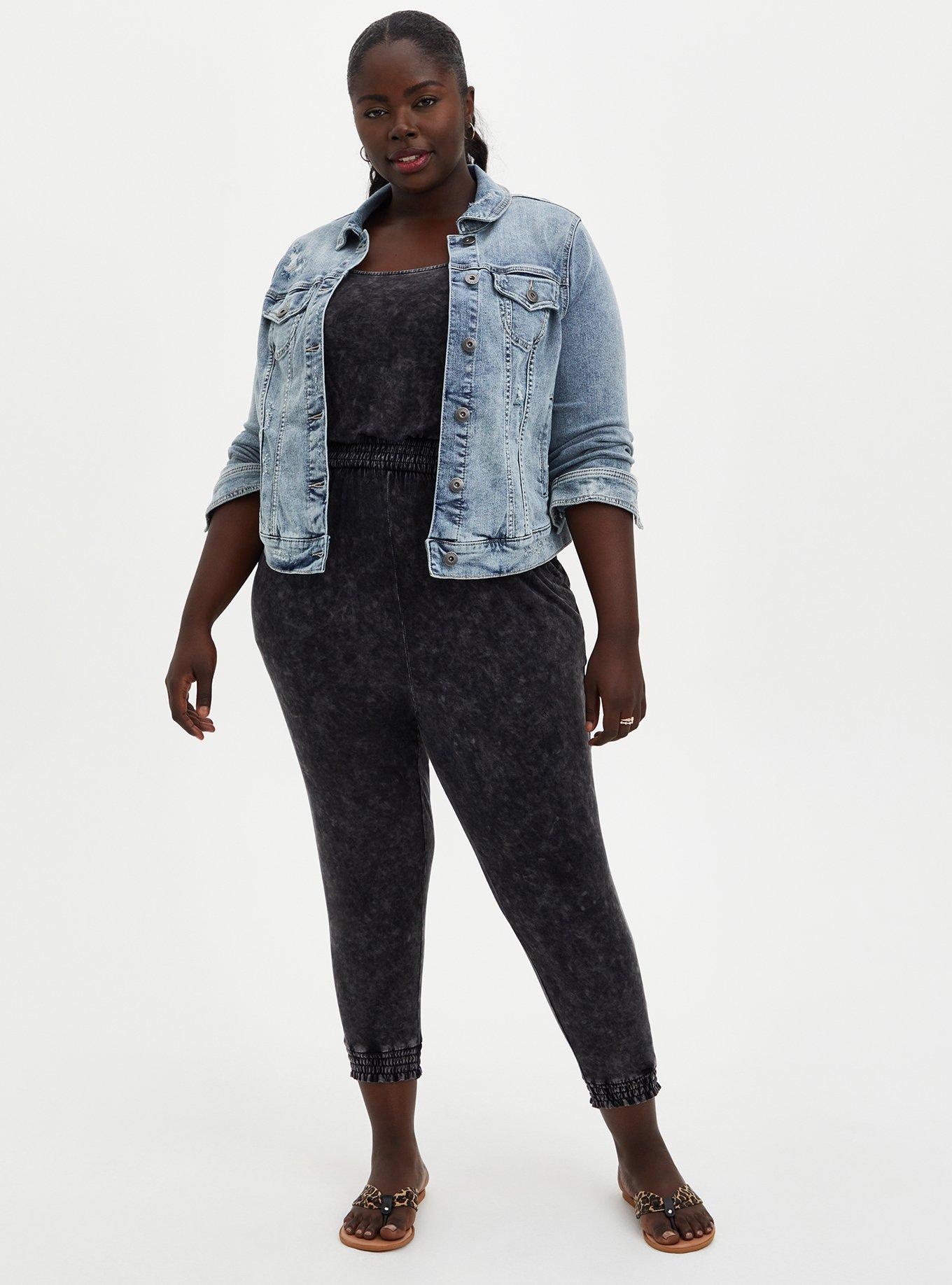 Grey plus size sales jumpsuit