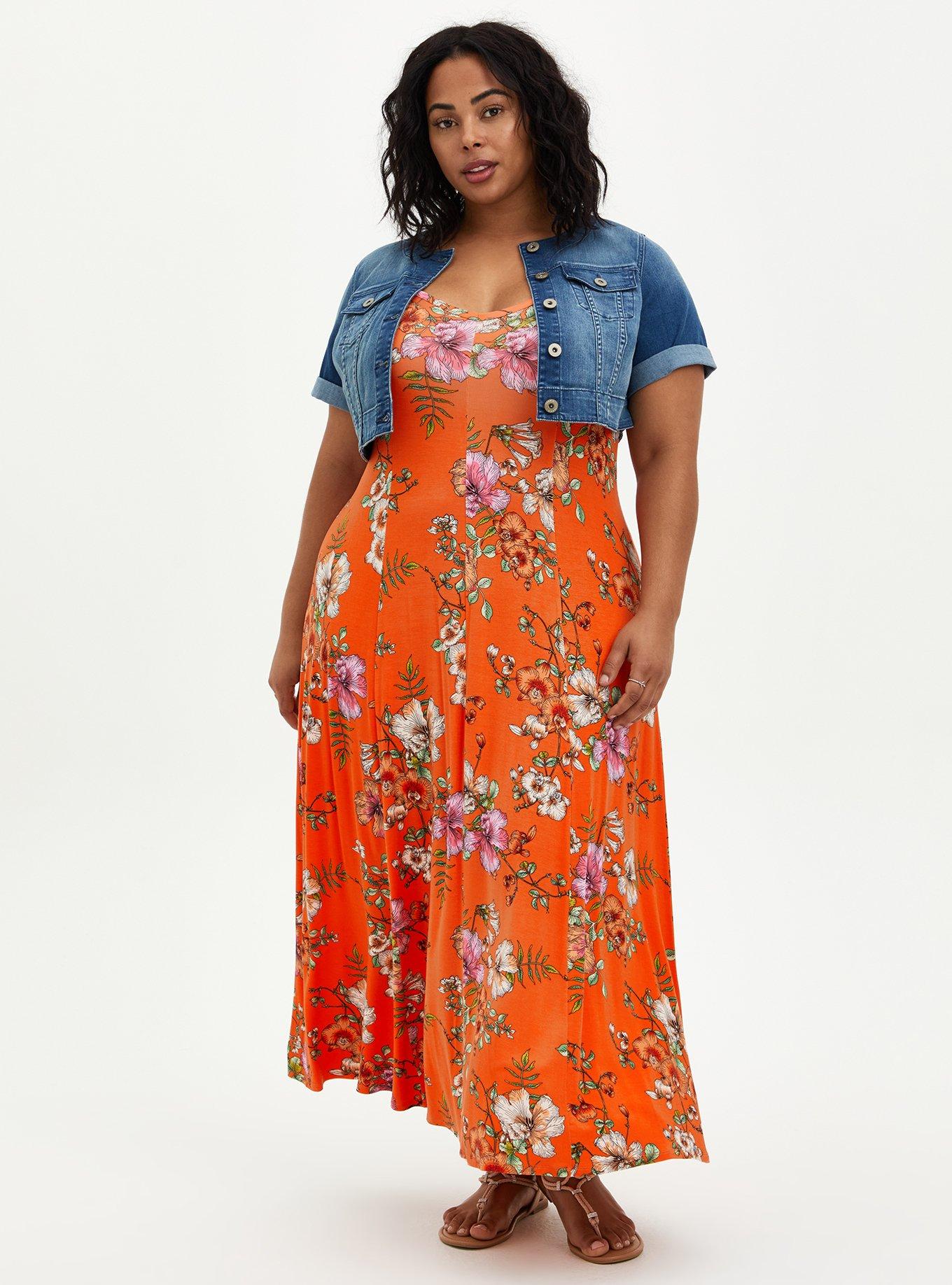 Plus Size Fashion - Torrid love the dress and that jacket.