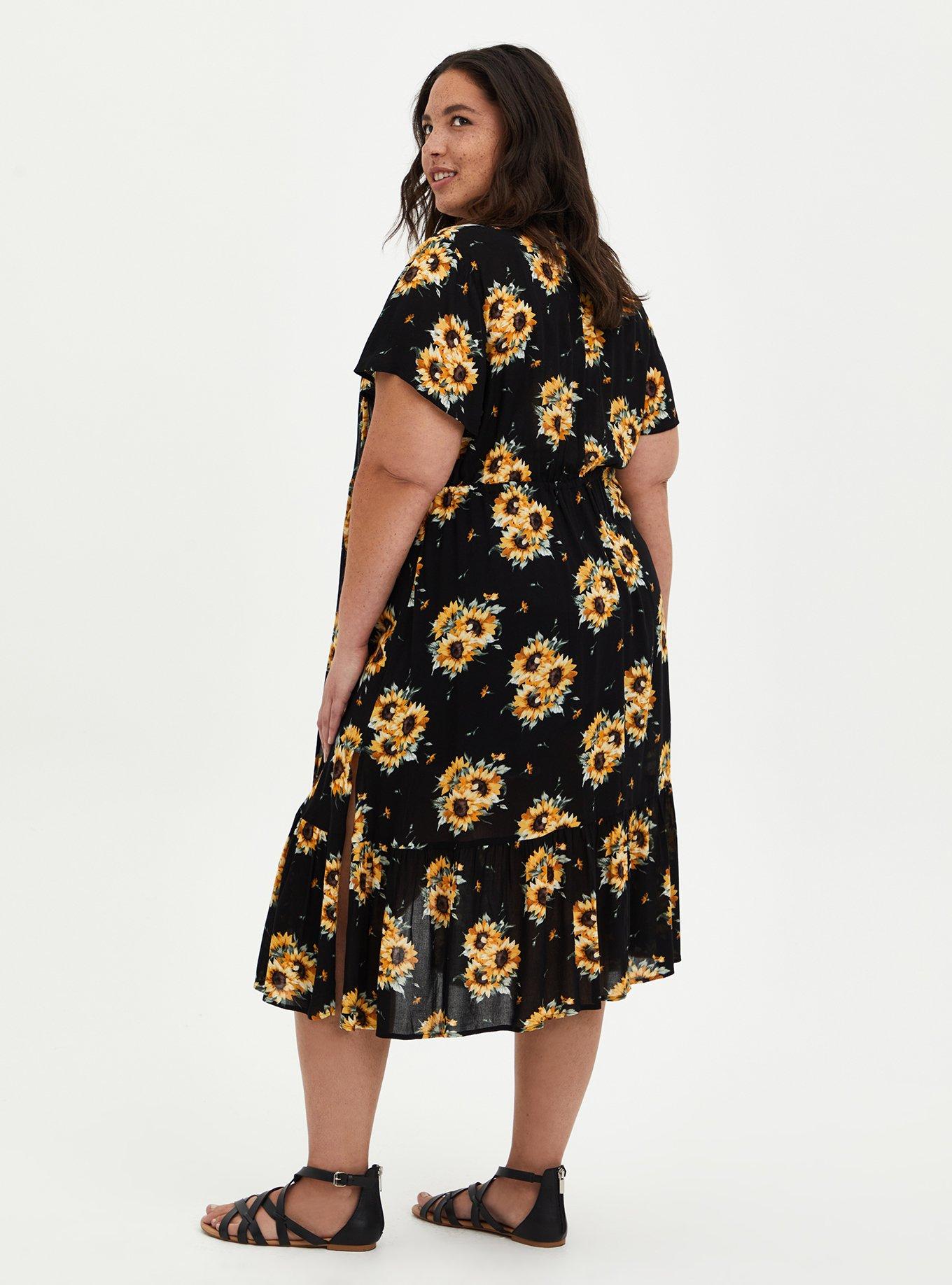 Plus Size Crepe Tie Front Kimono Torrid