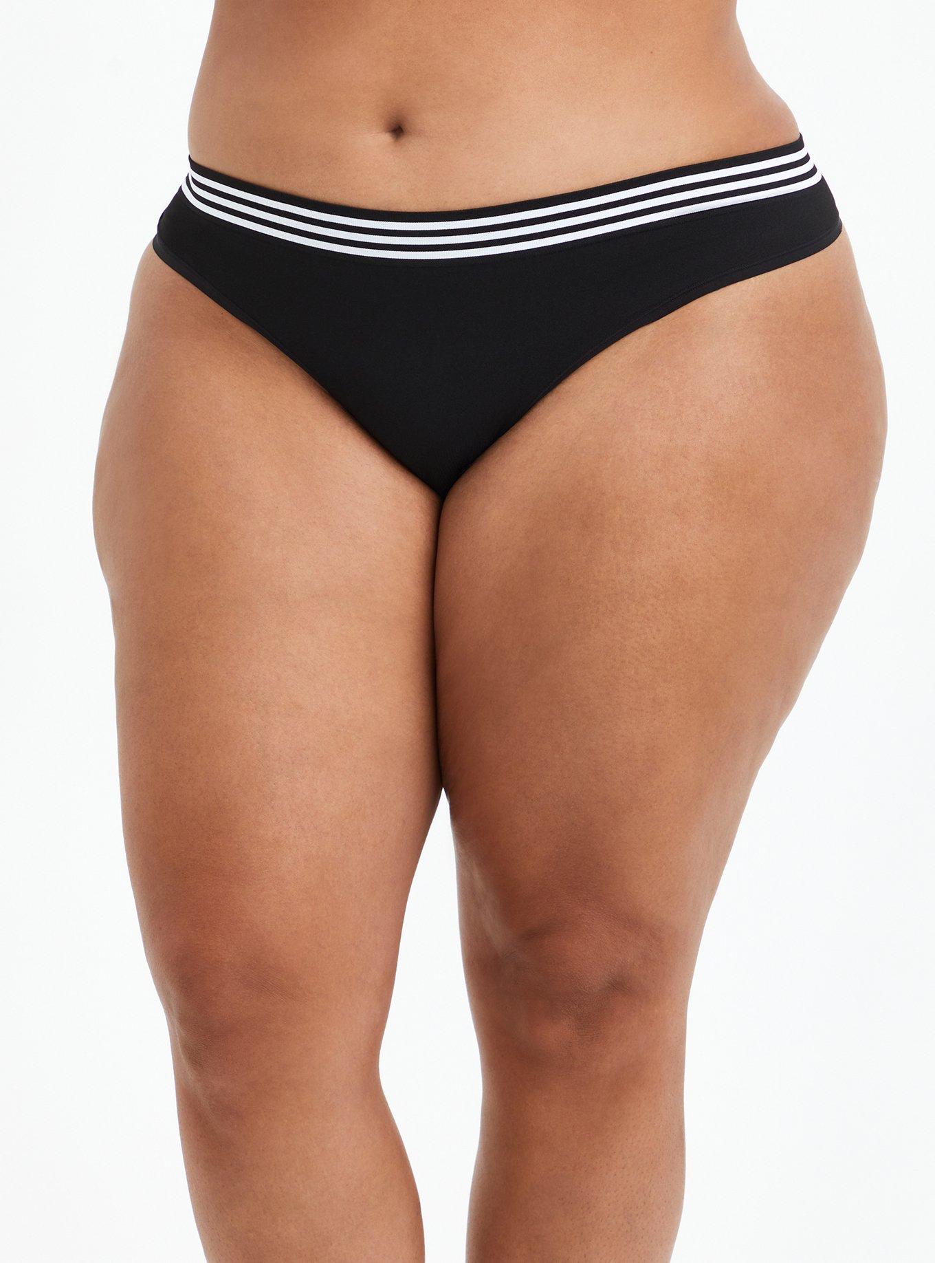 Plus Size - Seamless Smooth Mid-Rise Thong Sporty Panty - Torrid