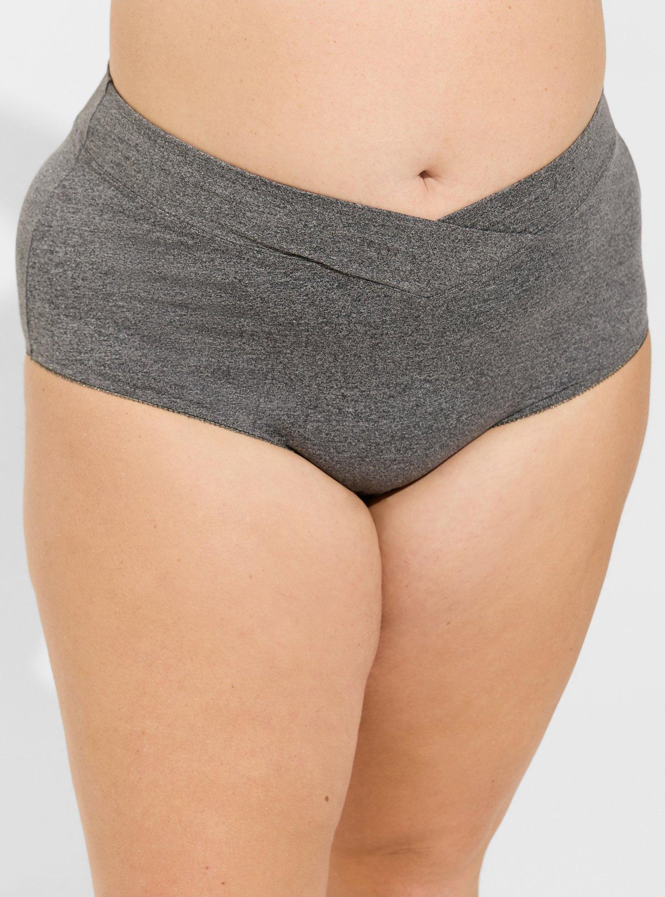 Microfiber Mid-Rise Brief Heather Panty