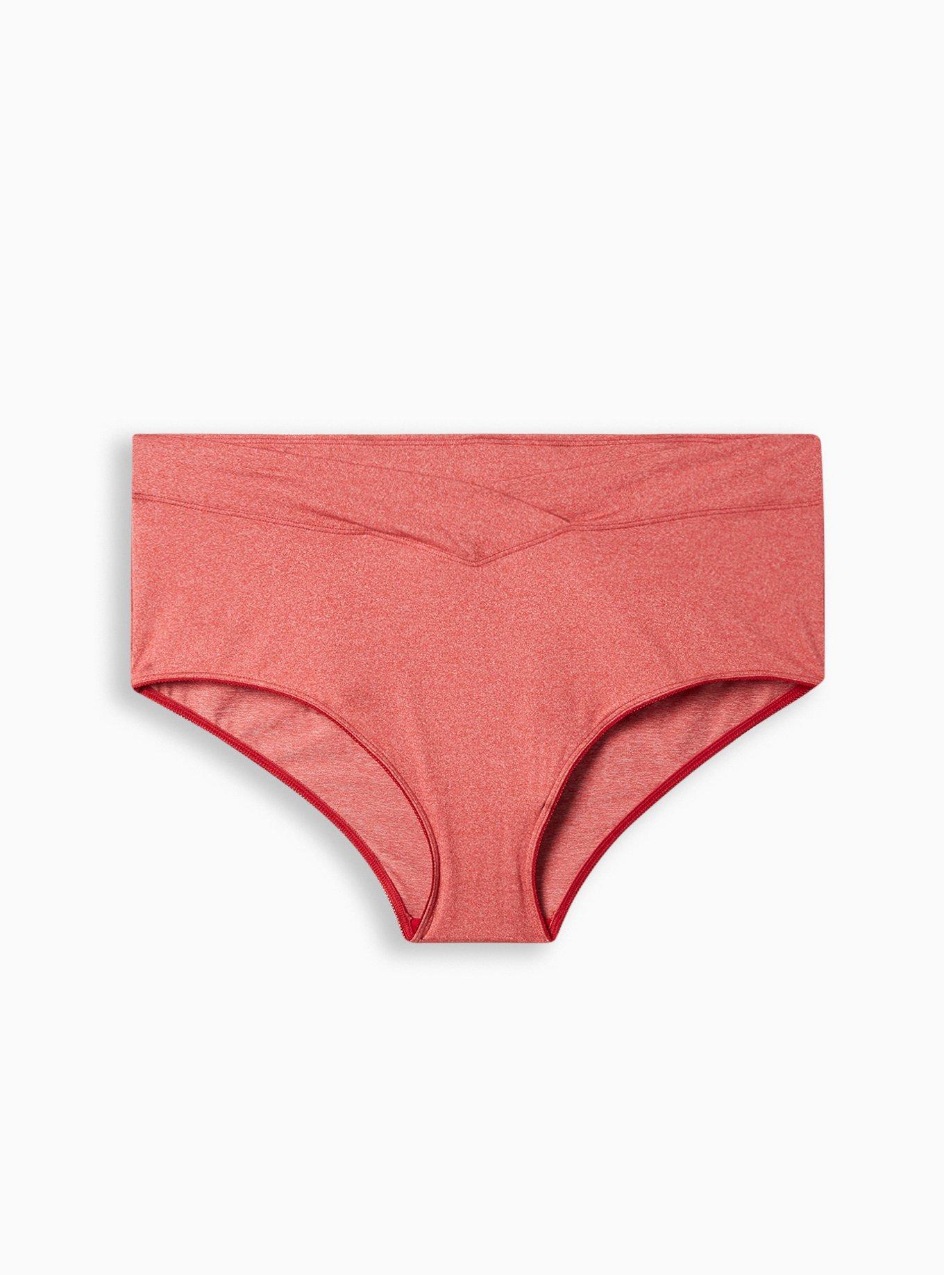 TORRID Microfiber Mid-Rise Brief Heather Panty