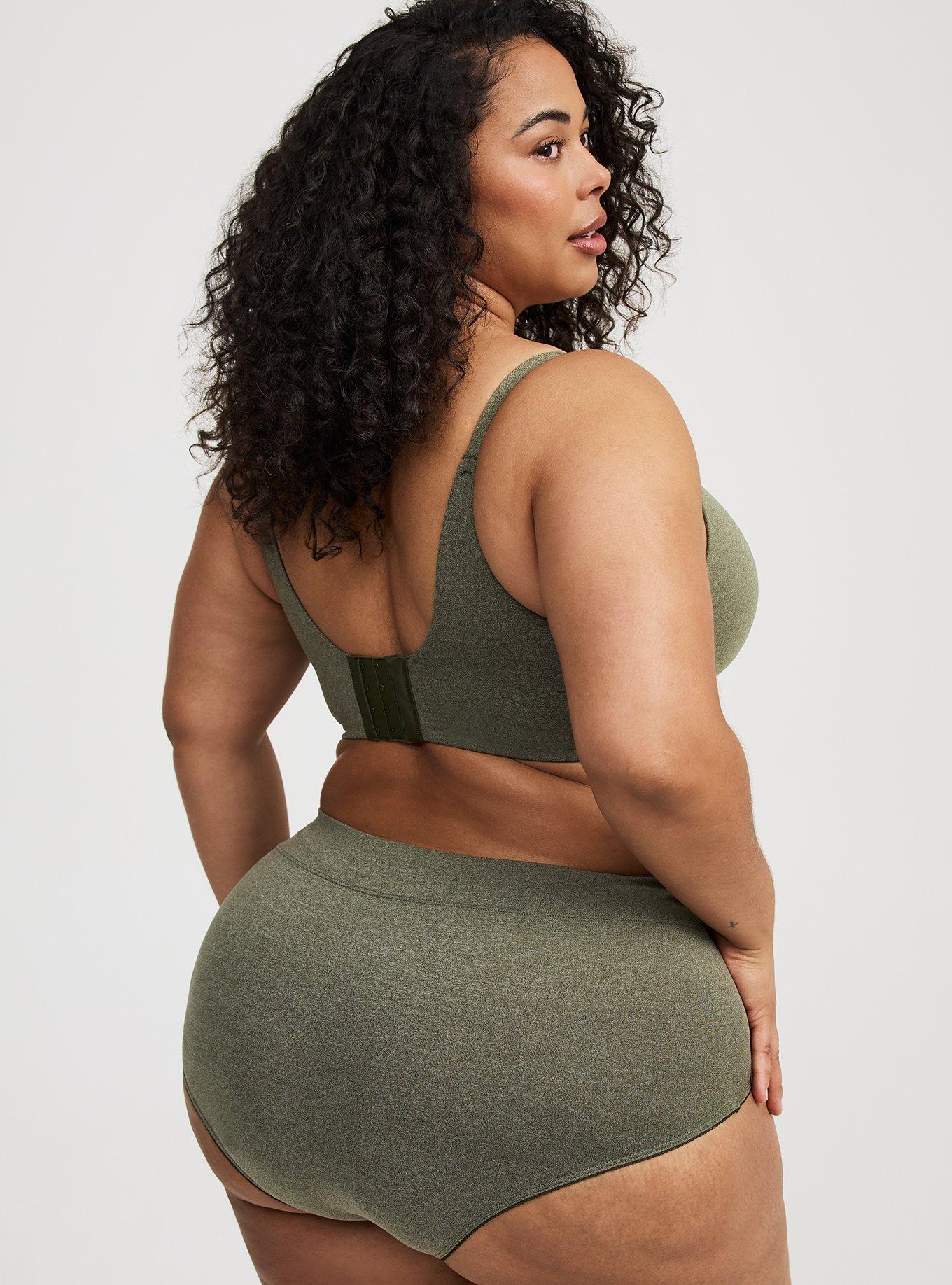 Microfiber Mid-Rise Brief Heather Panty