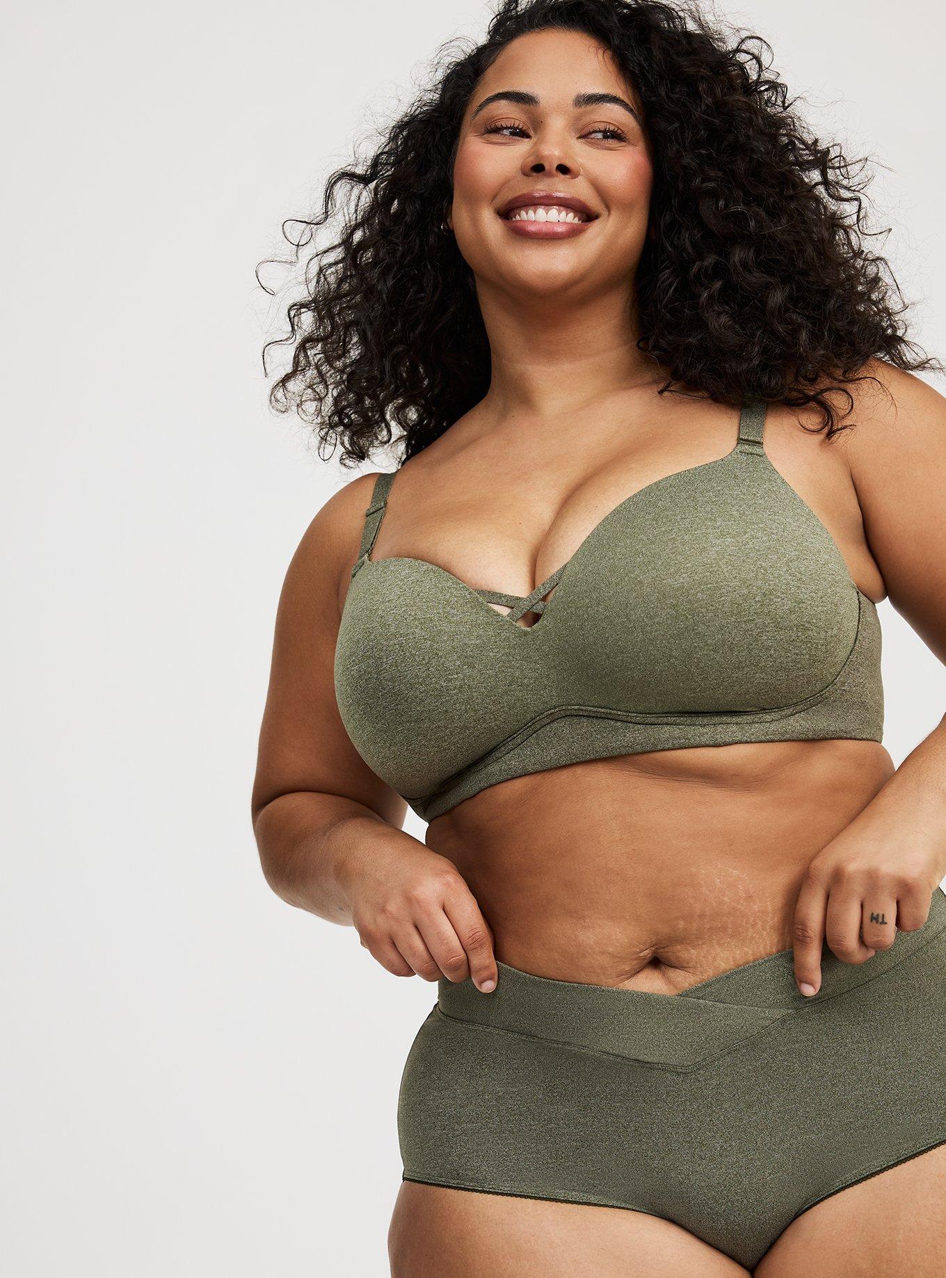 Microfiber Mid-Rise Brief Heather Panty