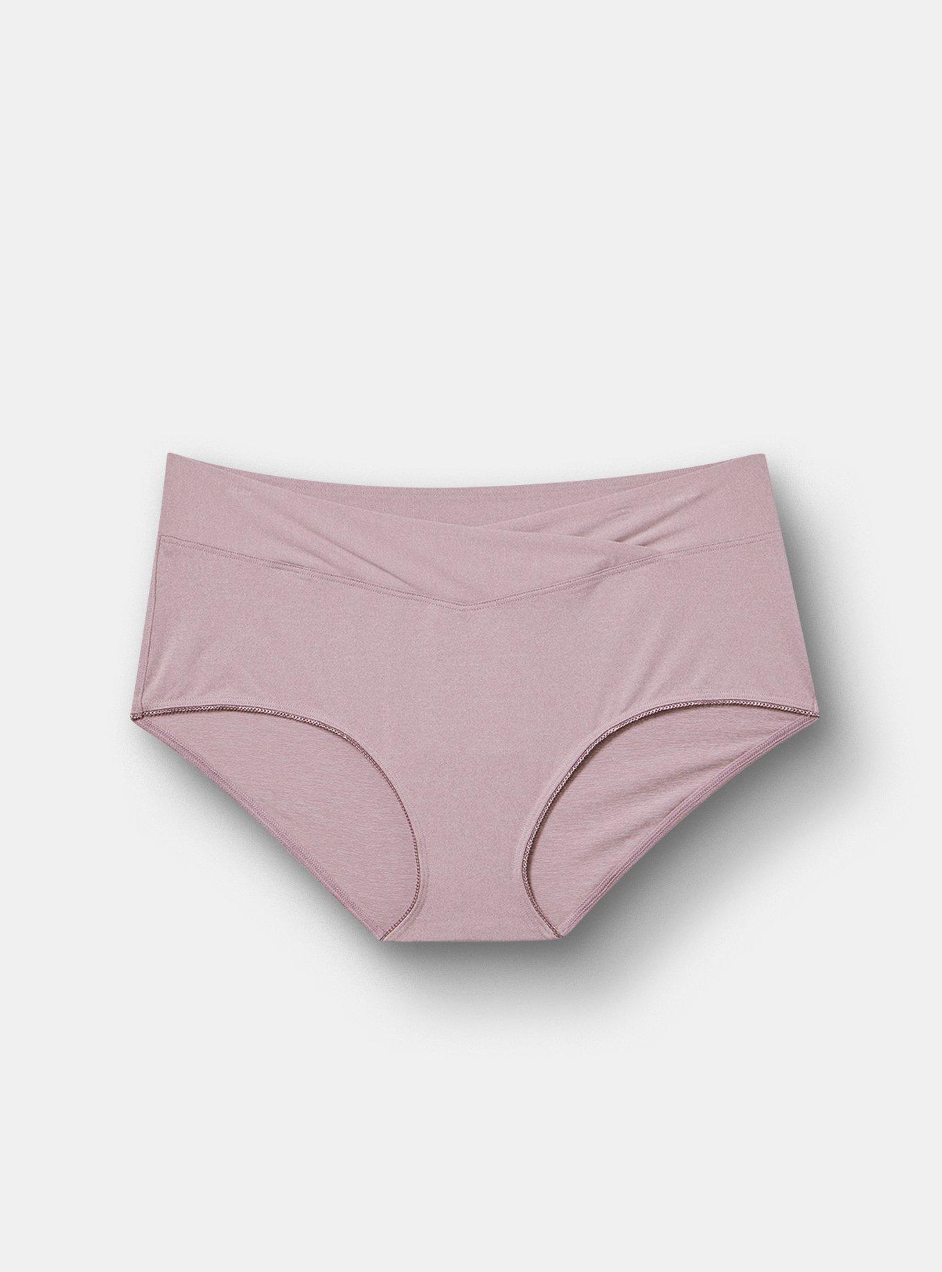 Microfiber Mid-Rise Brief Heather Panty, TOADSTOOL HEATHER, hi-res