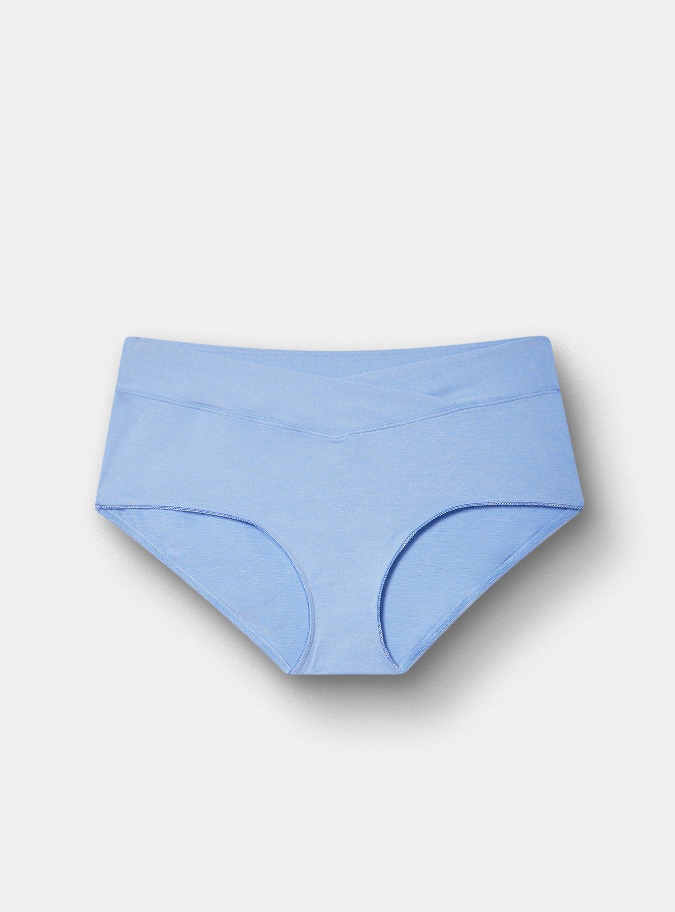 Microfiber Mid-Rise Brief Heather Panty, HYDRANGEA HEATHER, hi-res