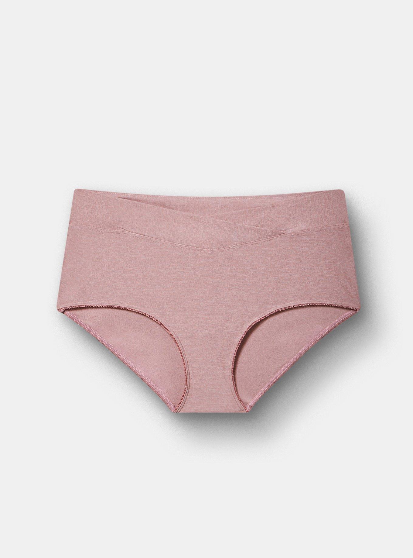 Microfiber Mid-Rise Brief Heather Panty, NOSTALGIA ROSE HEATHER, hi-res