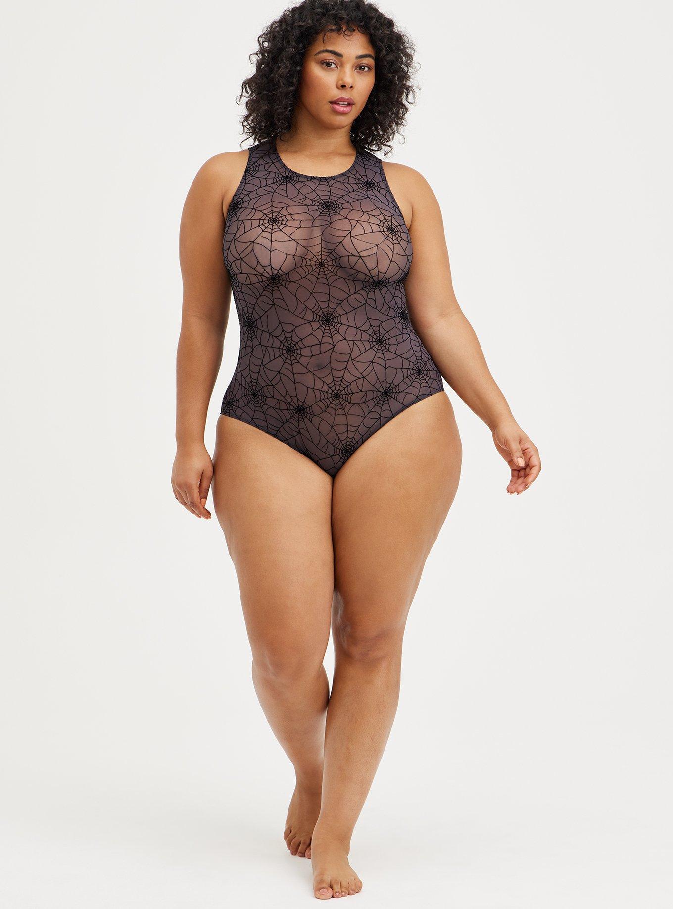 TORRID Ruffle Underwire Thong Bodysuit Pastel Butterfly Print Plus Size 3X  for sale online 