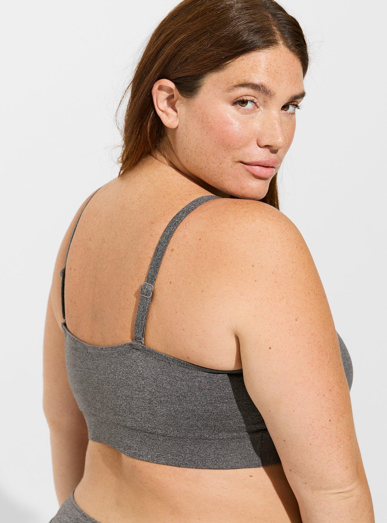 Plus Size - T-Shirt Lightly Lined Heather Cotton 360° Back