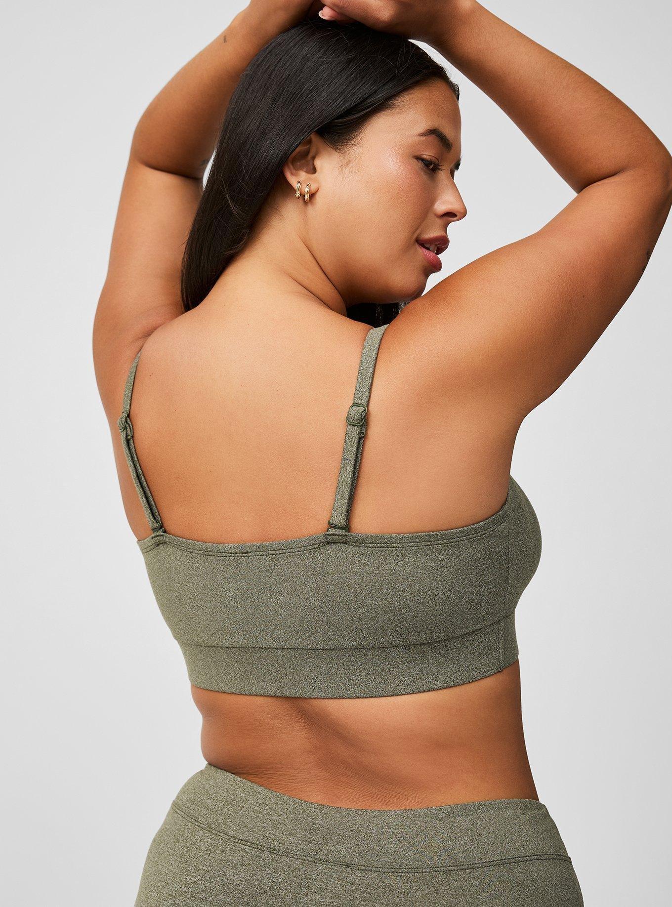 Lightly Lined Heather Cross Front Bralette