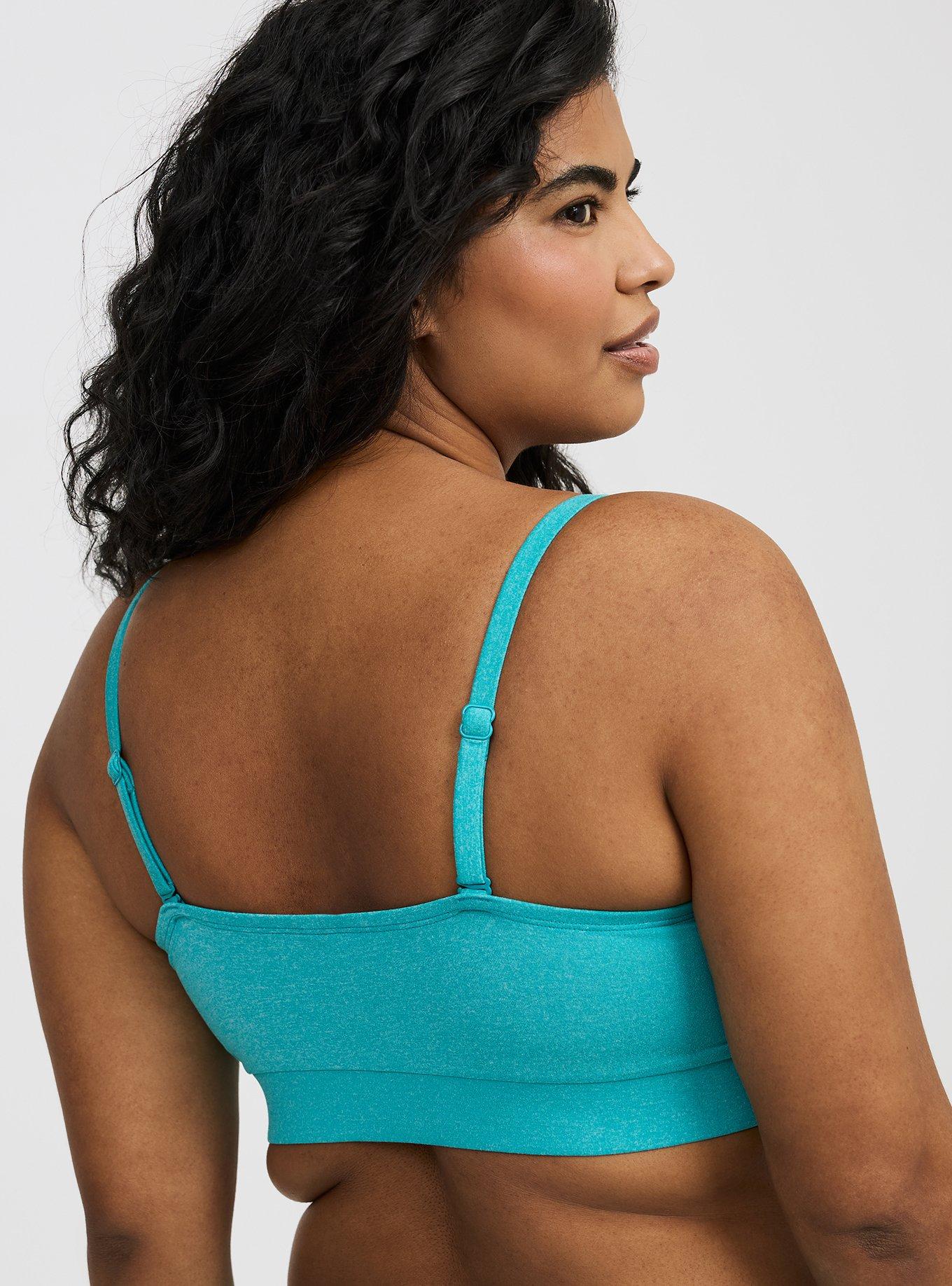 Lightly Lined Heather Cross Front Bralette