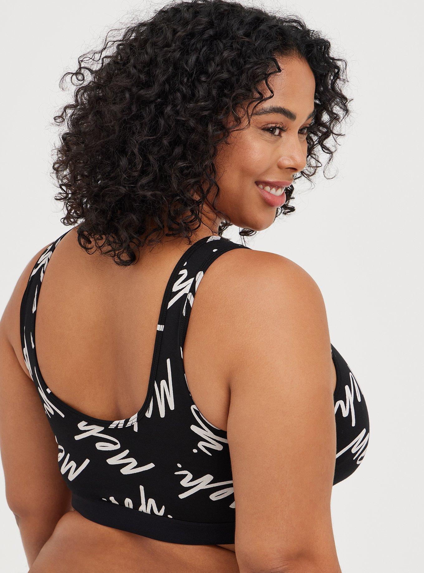 Plus Size - Unlined Cotton Scoop Bralette - Torrid