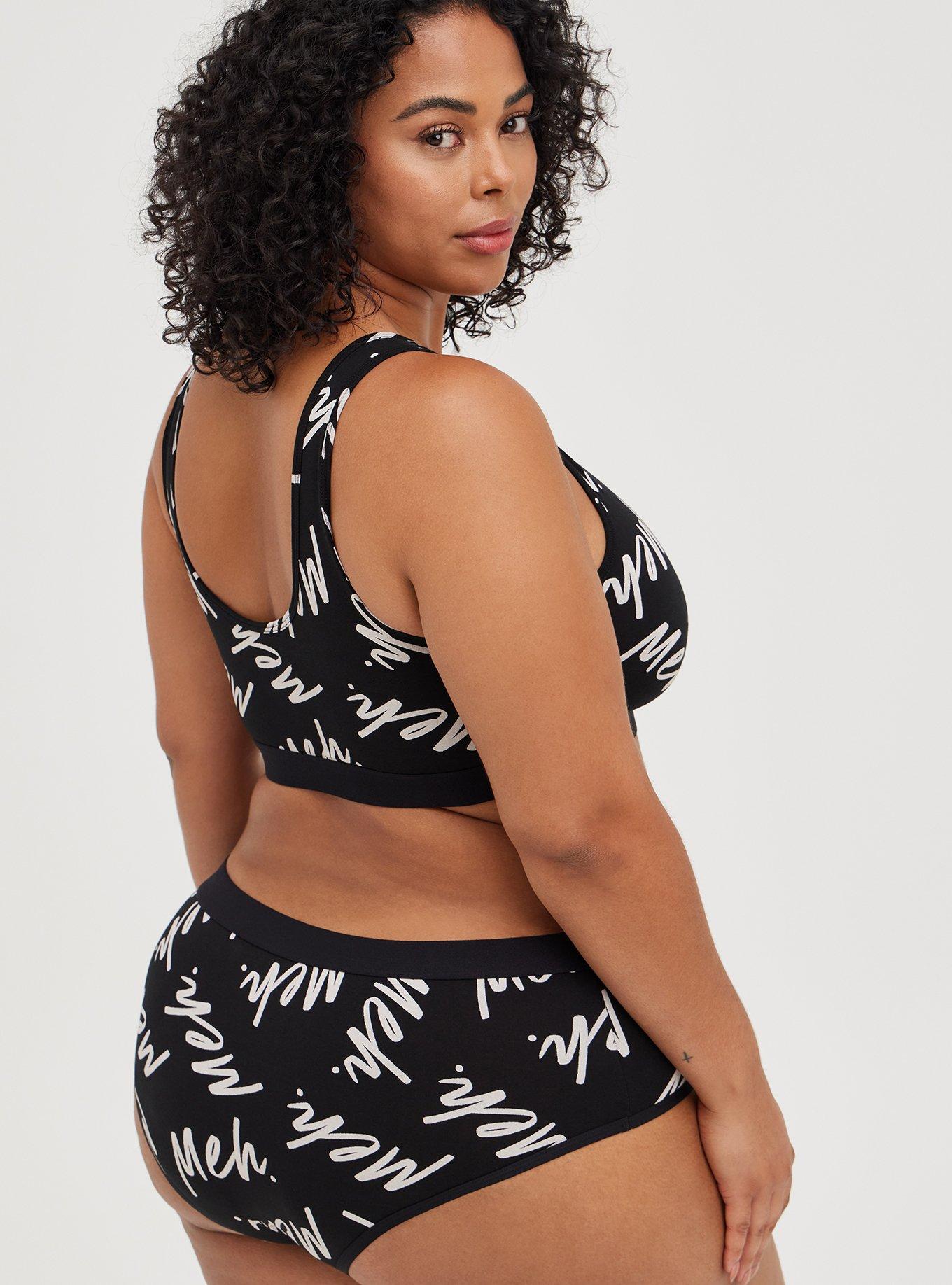 Plus Size - Unlined Cotton Scoop Bralette - Torrid