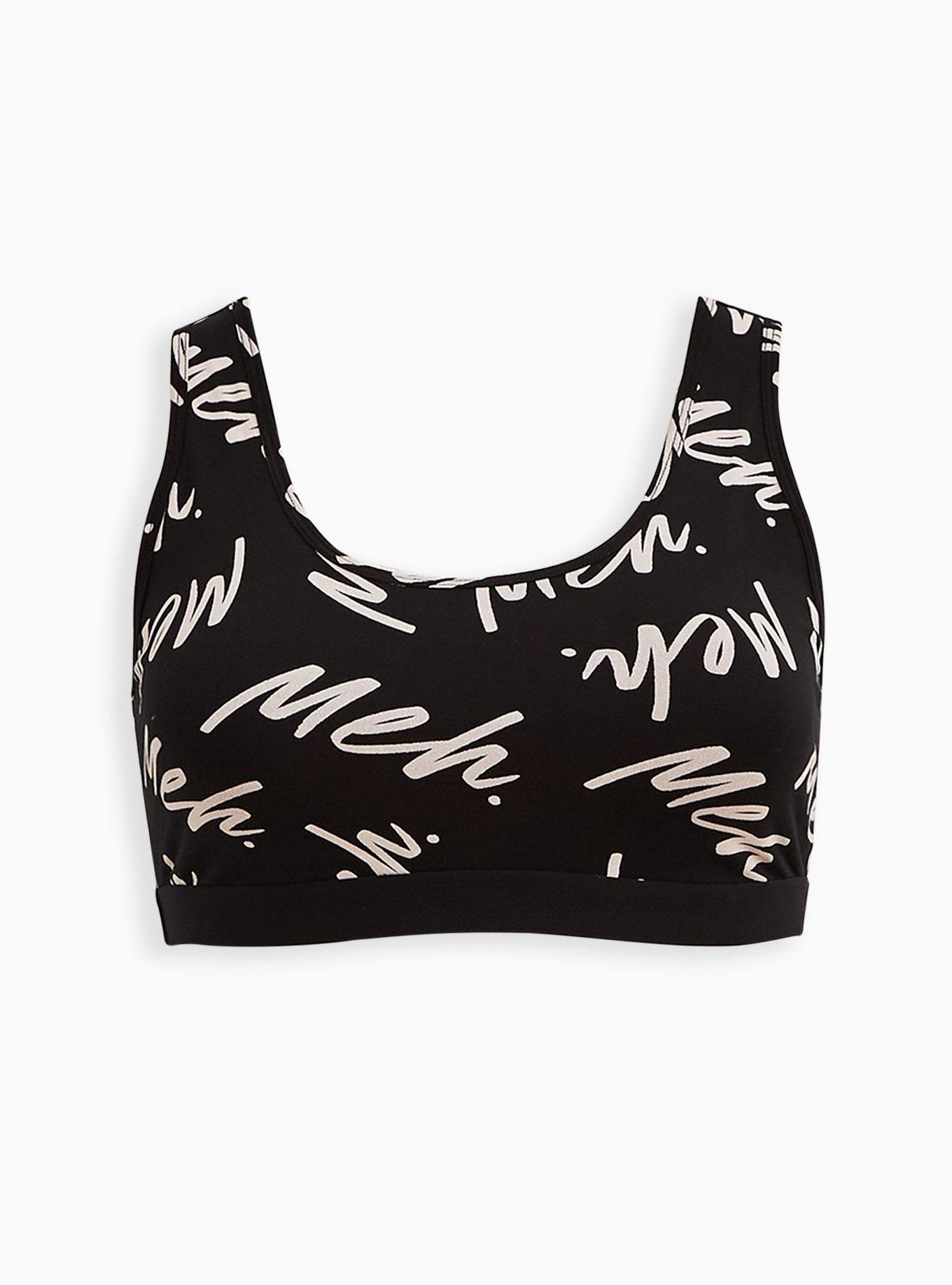 Unlined Cotton Scoop Bralette