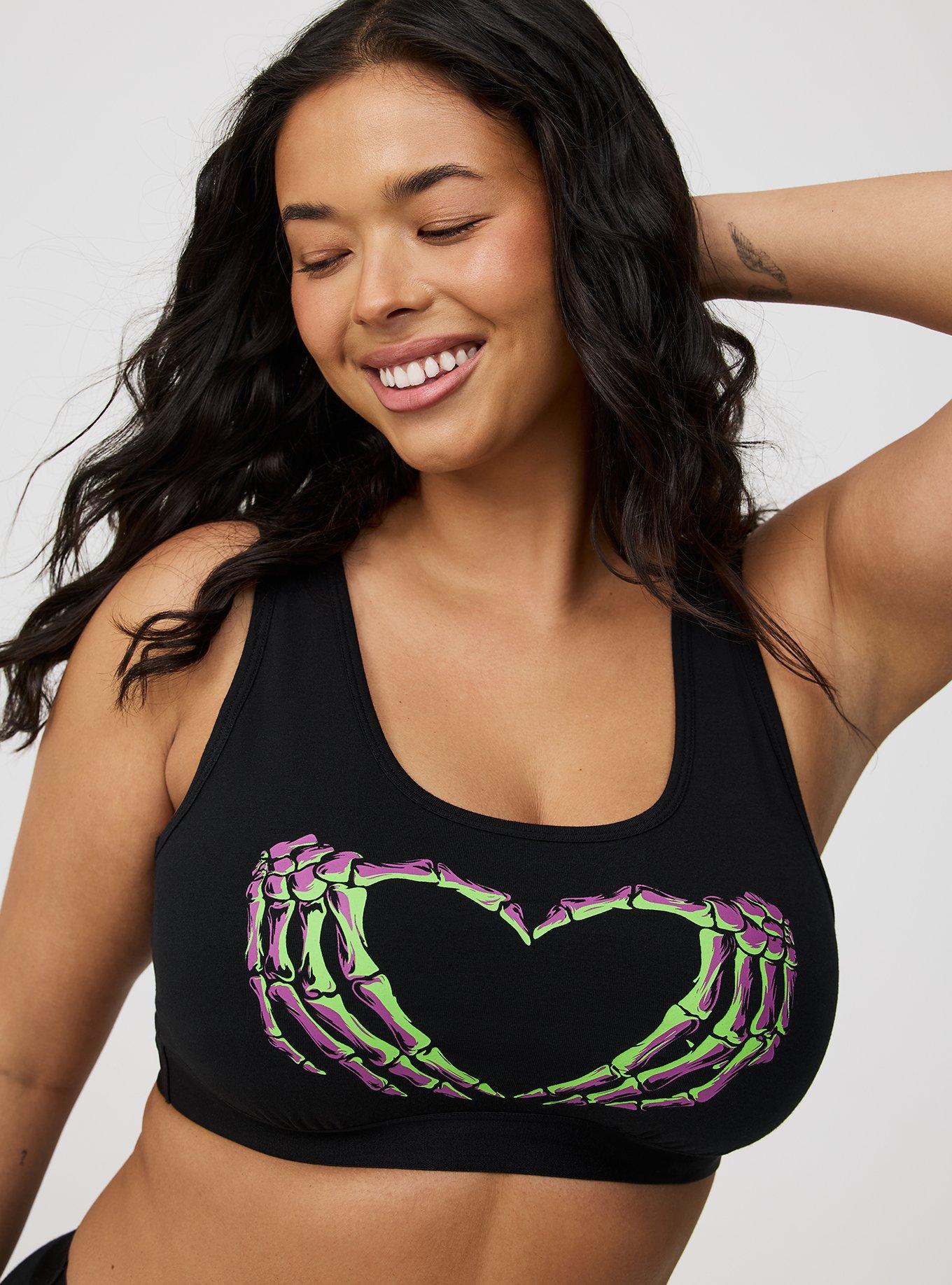 Unlined Cotton Scoop Bralette