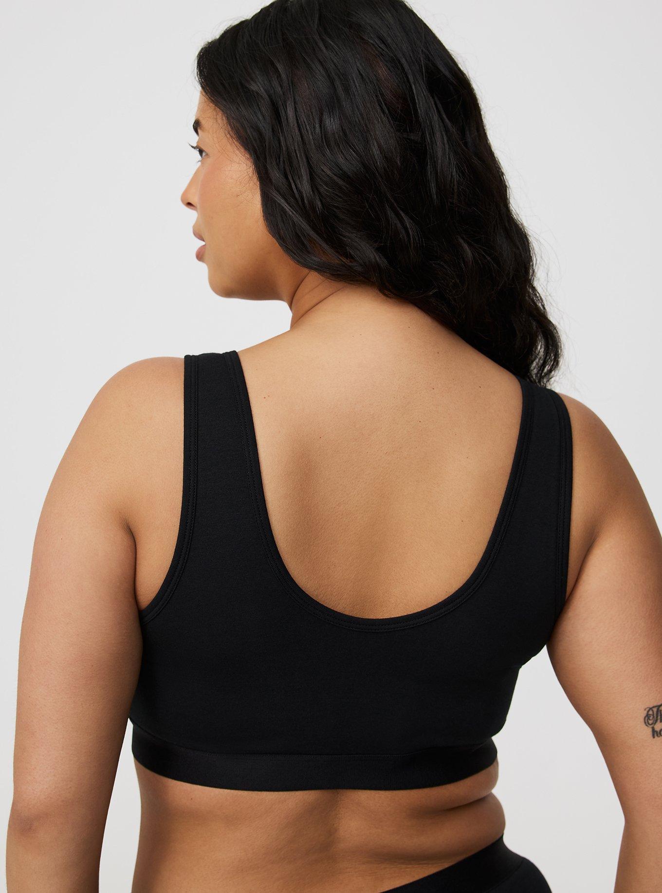Unlined Cotton Scoop Bralette