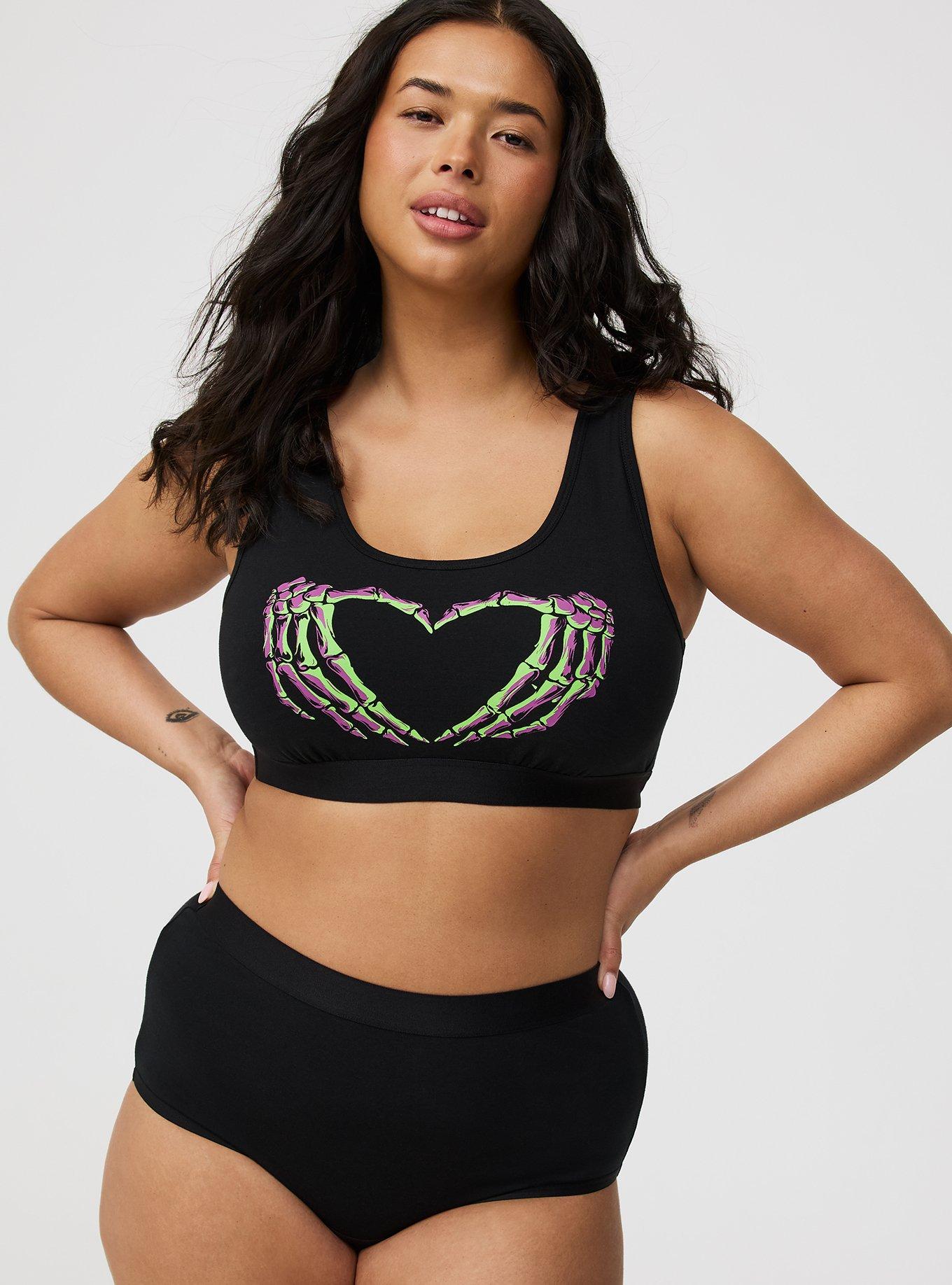 Unlined Cotton Scoop Bralette