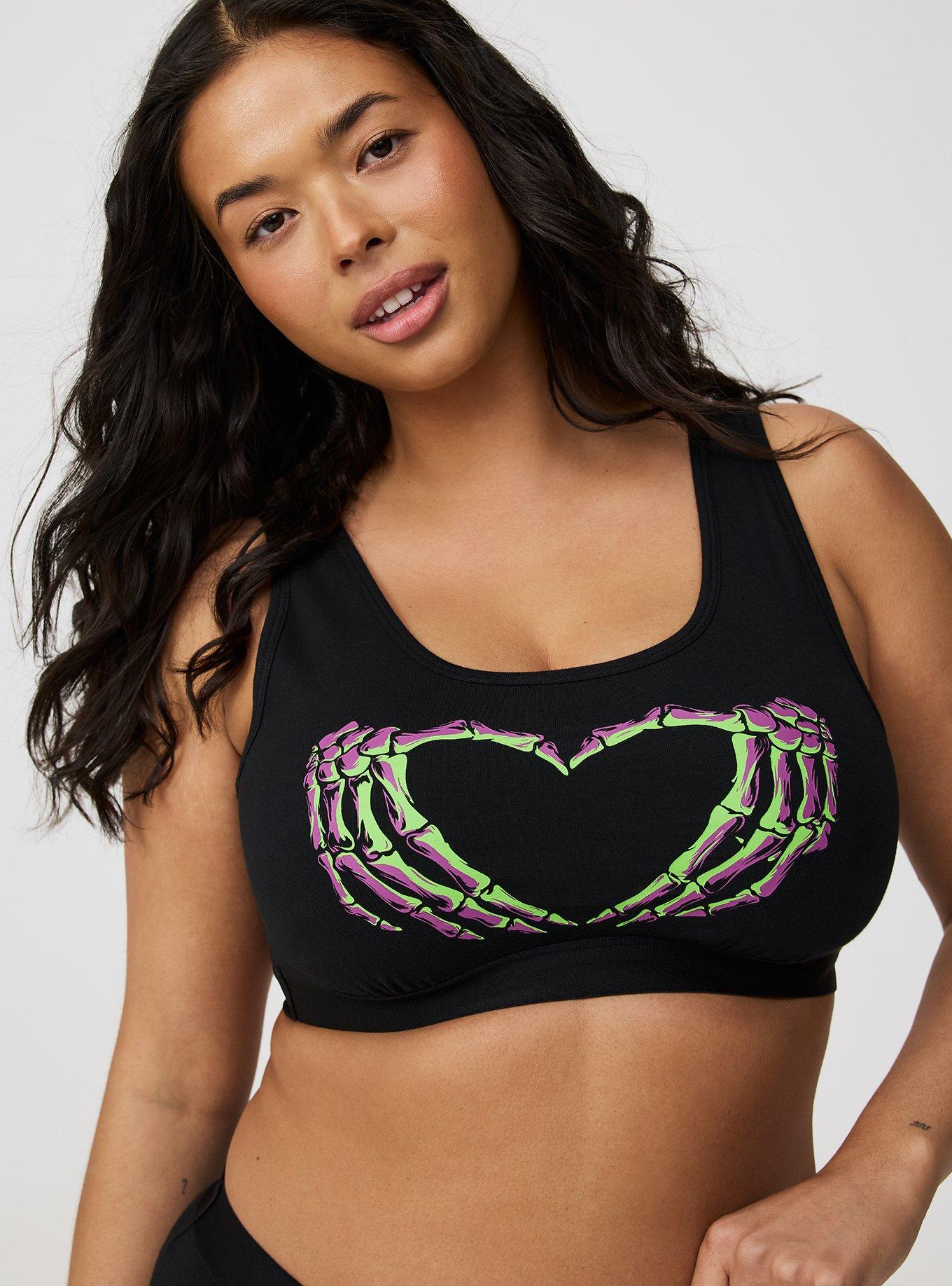 Unlined Cotton Scoop Bralette