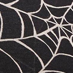 Unlined Cotton Scoop Bralette, TUESDAY SPIDERS BLACK, swatch