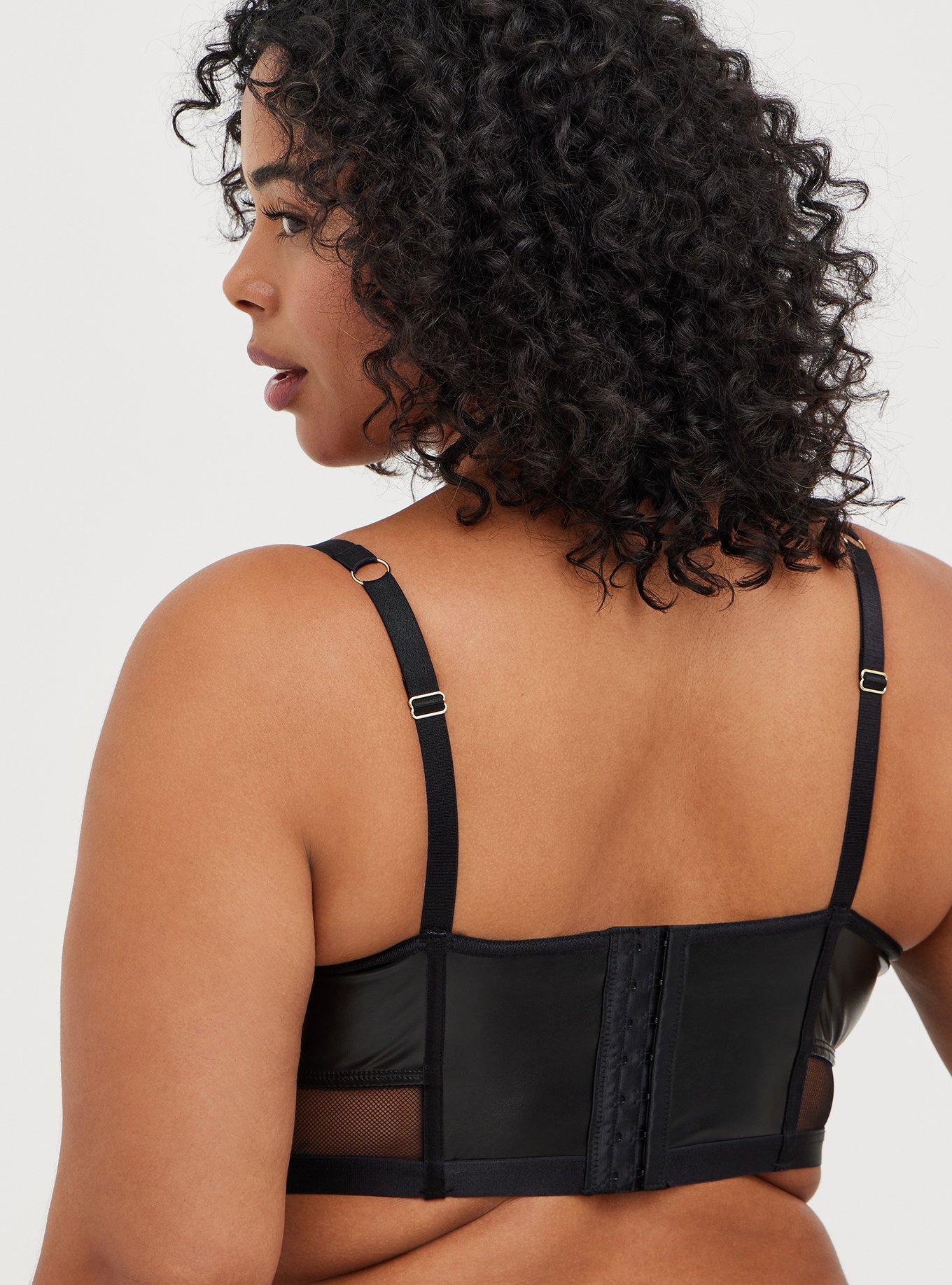 Mesh Bralette, Black Mesh Bralette, Fits A to H Cup