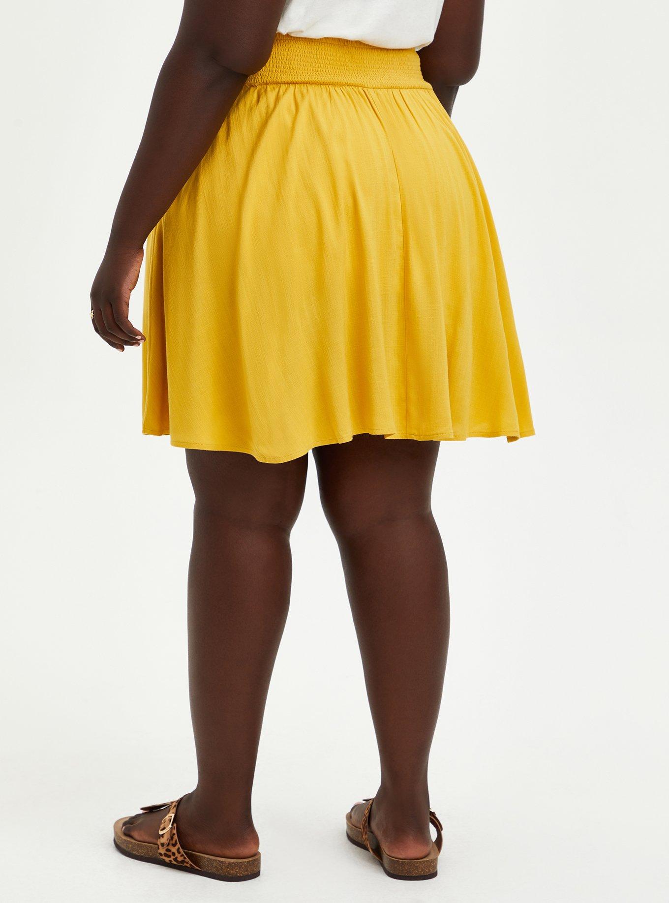 Mustard skirt clearance 3x