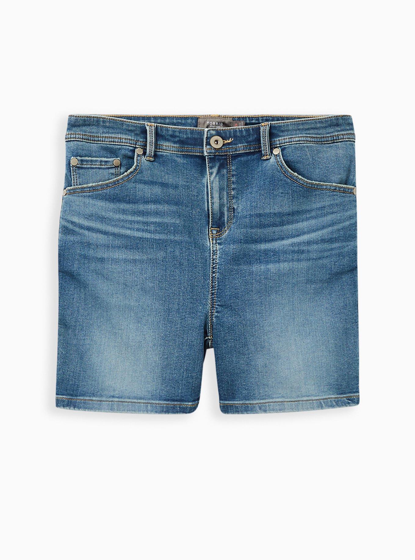 Midfit Midi Short - Super Soft Eco Medium Wash, MARITIME, hi-res