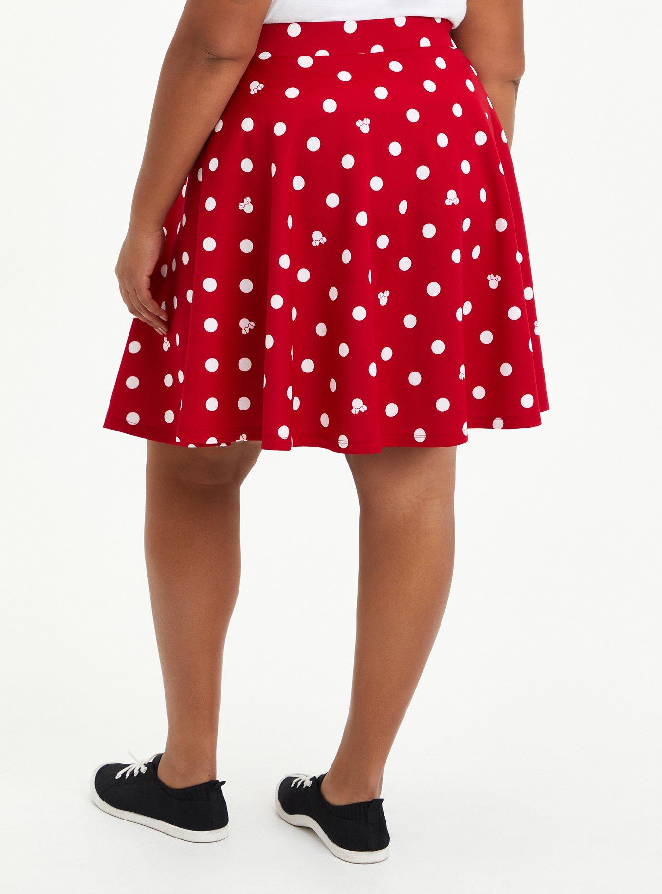 Red and White Polka Dots Minnie Classic Printed T-Shirt Top