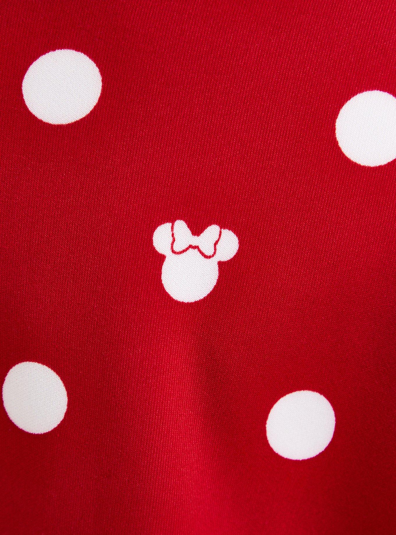 Disney Minnie Mouse Red & White Dot Scuba Skirt, DOT PRINT, alternate