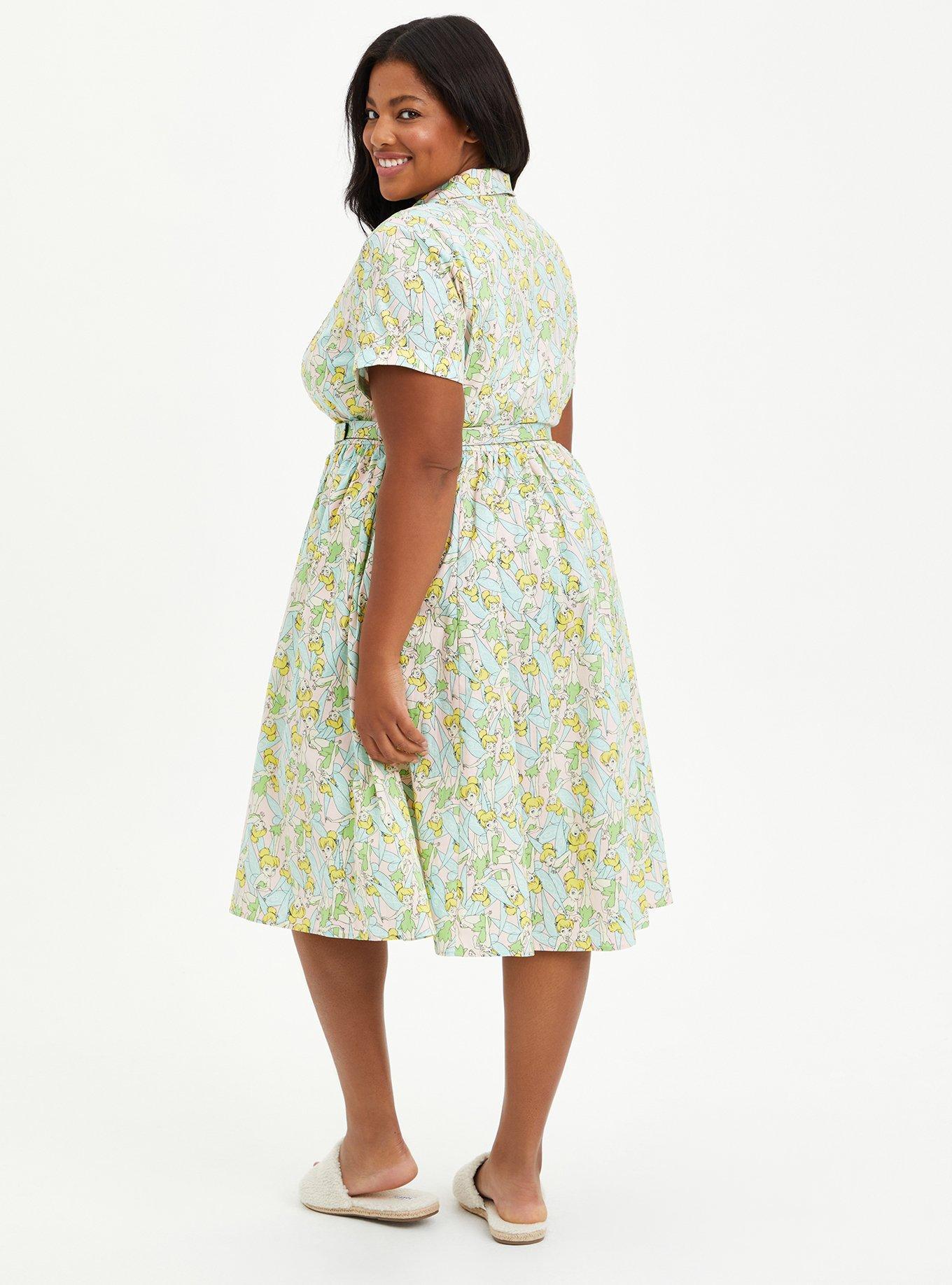 Plus Size - Disney Peter Pan Tinkerbell Swing Dress - Torrid