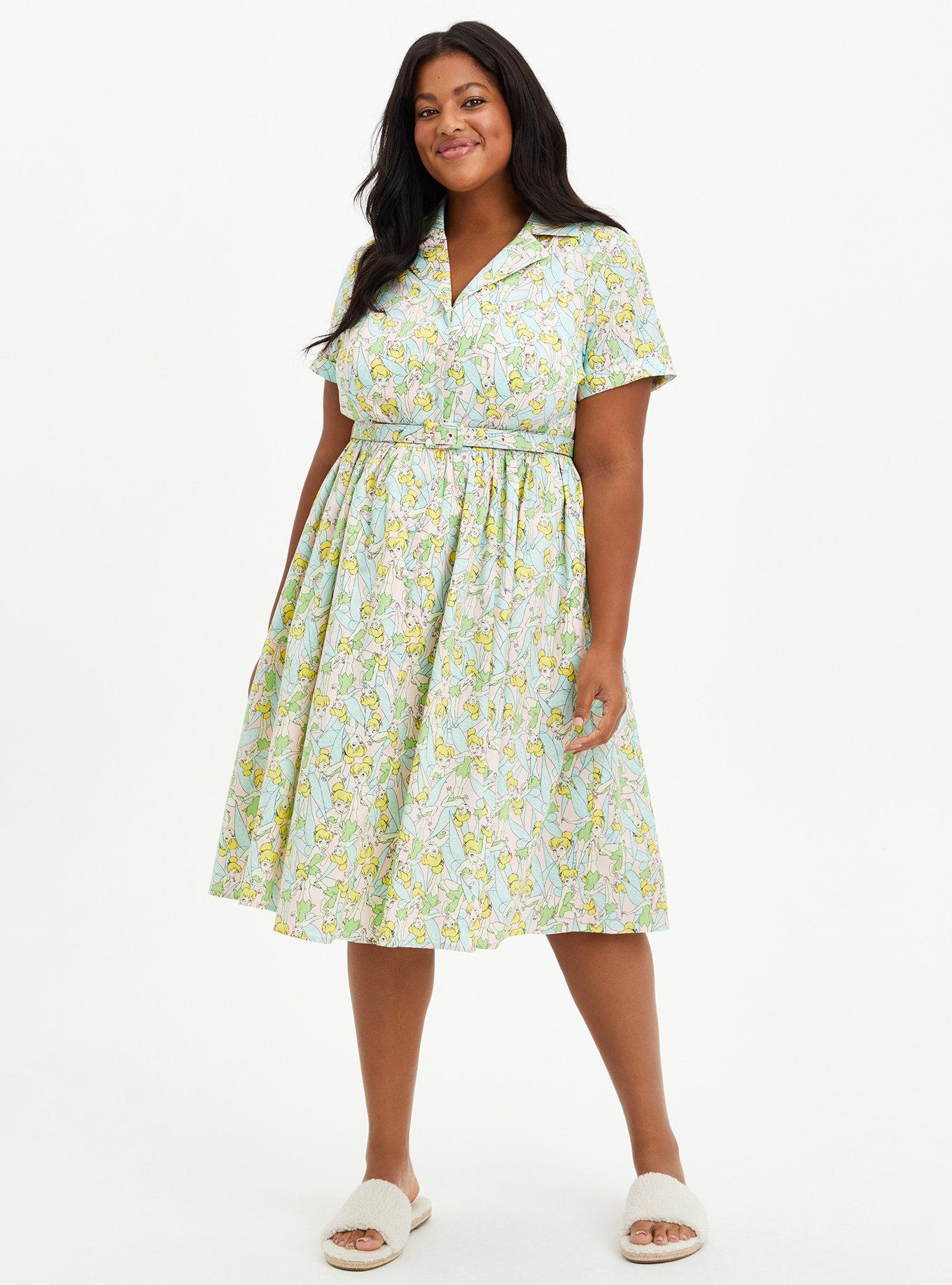 Plus Size - Disney Peter Pan Tinkerbell Swing Dress - Torrid