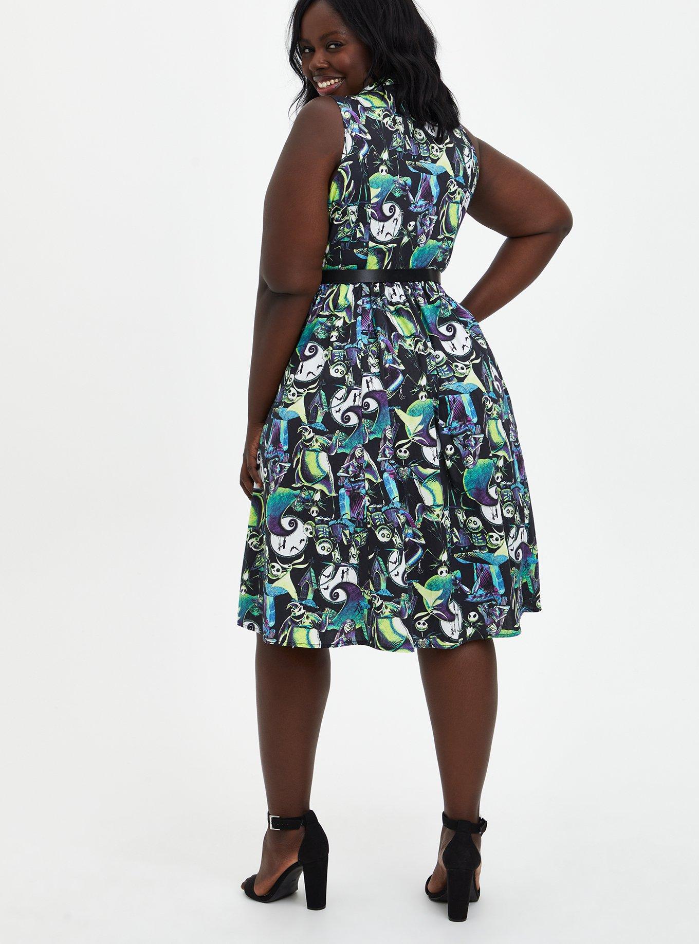 Christmas print shop swing dress