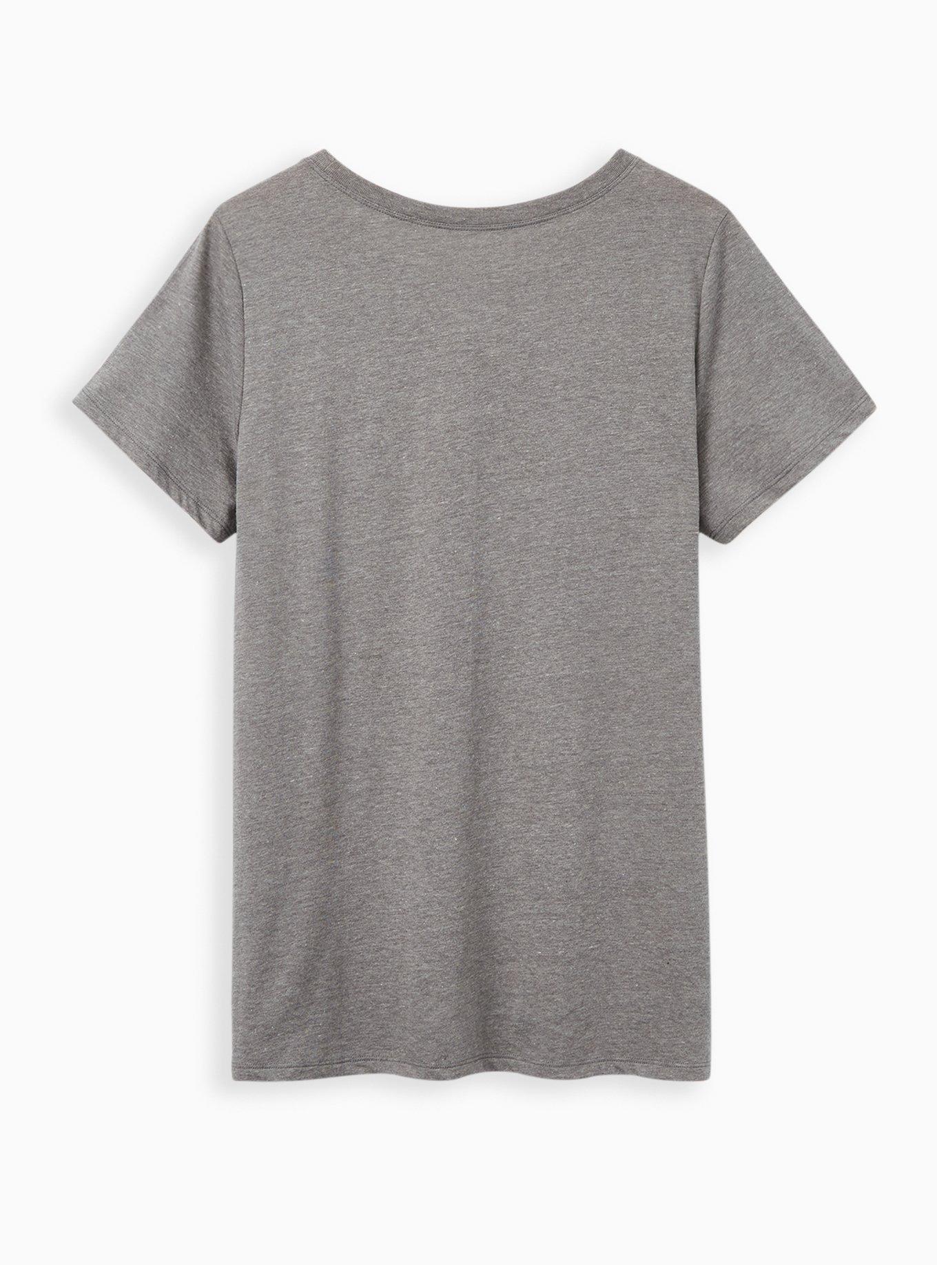 Plus Size Slim Fit Crew Tee - Grandma Heather Grey, MEDIUM HEATHER GREY, alternate