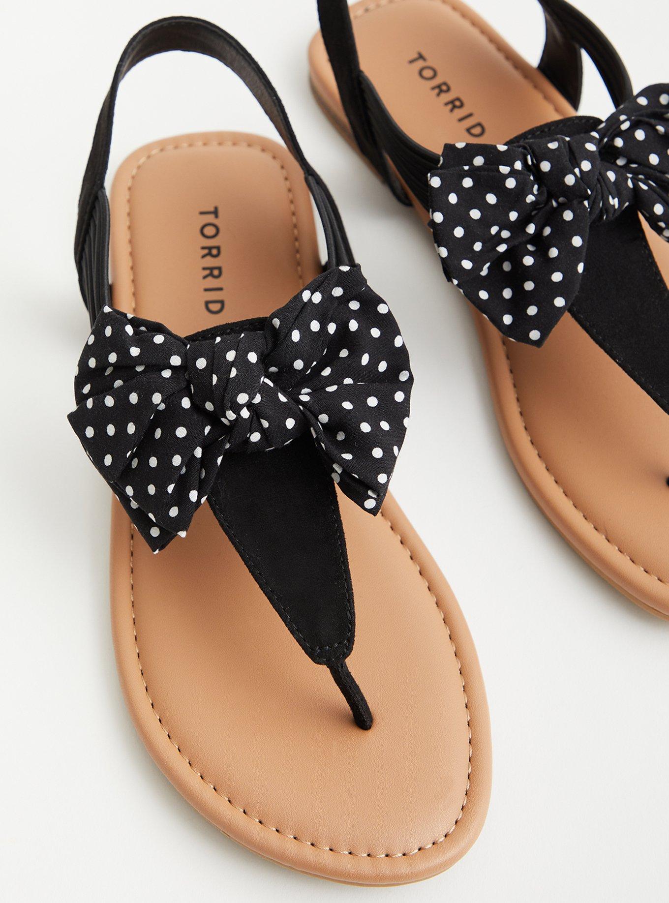 Plus Size Bow T Strap Sandal WW Torrid