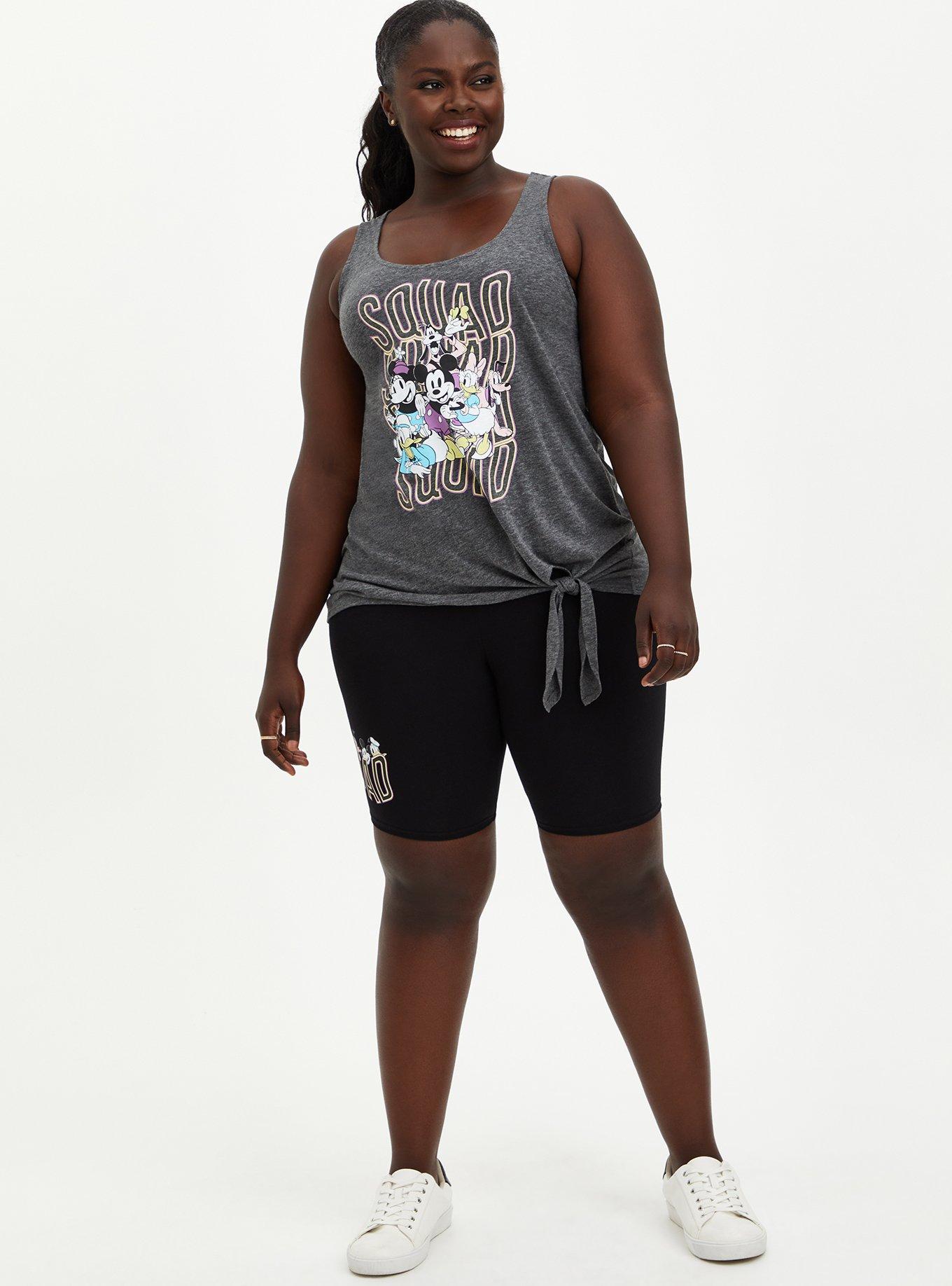 Disney Mickey & Friends Squad Side Tie Tank, HEATHER CHARCOAL, alternate