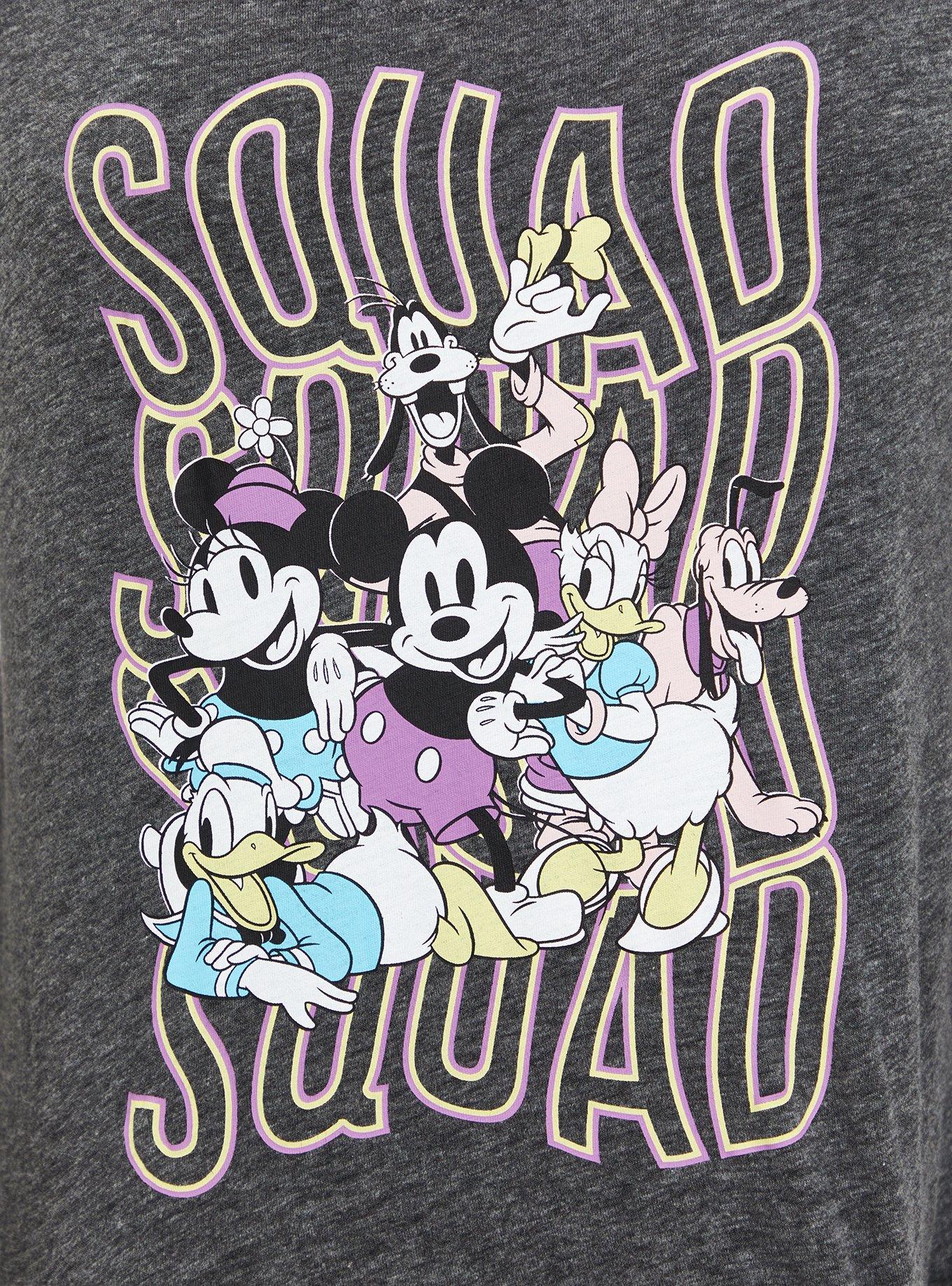 Disney Mickey & Friends Squad Side Tie Tank, HEATHER CHARCOAL, alternate