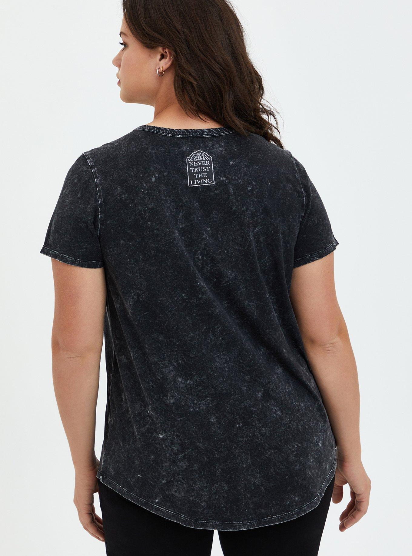 Beetlejuice Lace Up Top - Mineral Wash Black, DEEP BLACK, alternate