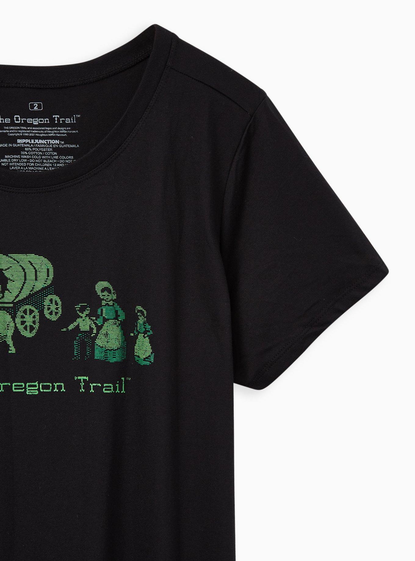 Slim Fit Crew Tee - Oregon Trail Black, DEEP BLACK, alternate