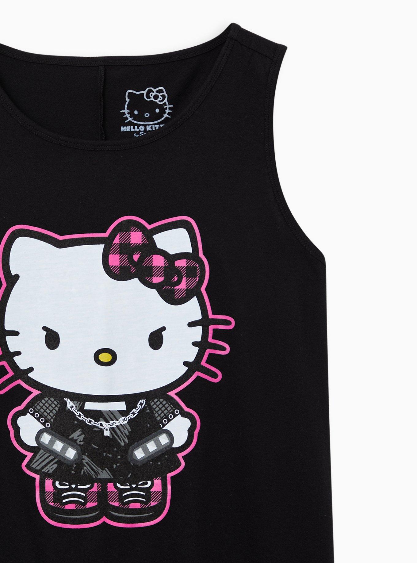 Plus Size - Punk Hello Kitty Tank - Black - Torrid