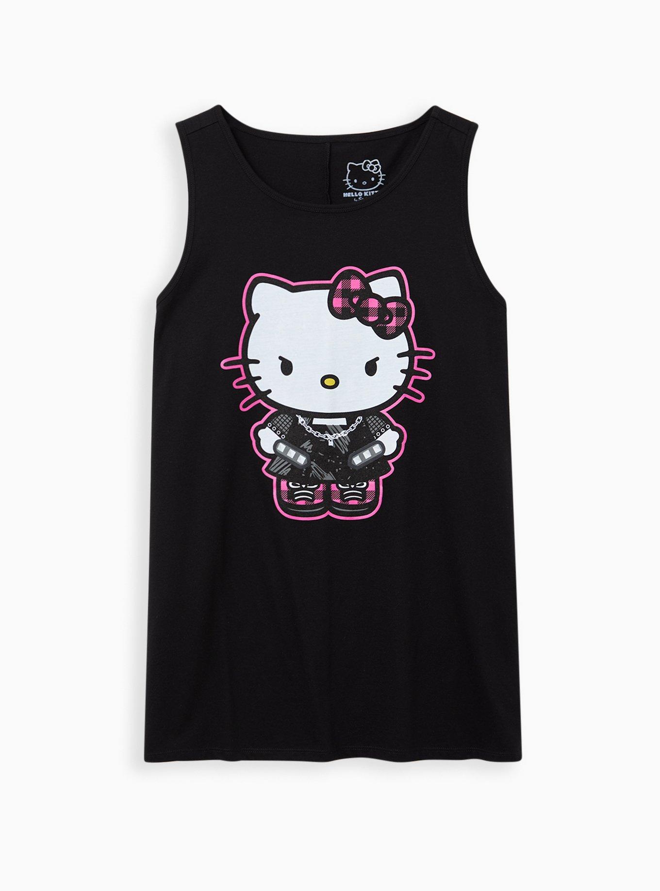 Plus Size - Punk Hello Kitty Tank - Black - Torrid