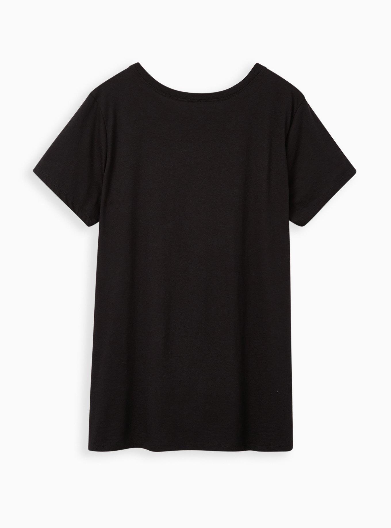 Plus Size Classic Fit Crew Tee - Steven Rhodes Black , DEEP BLACK, alternate