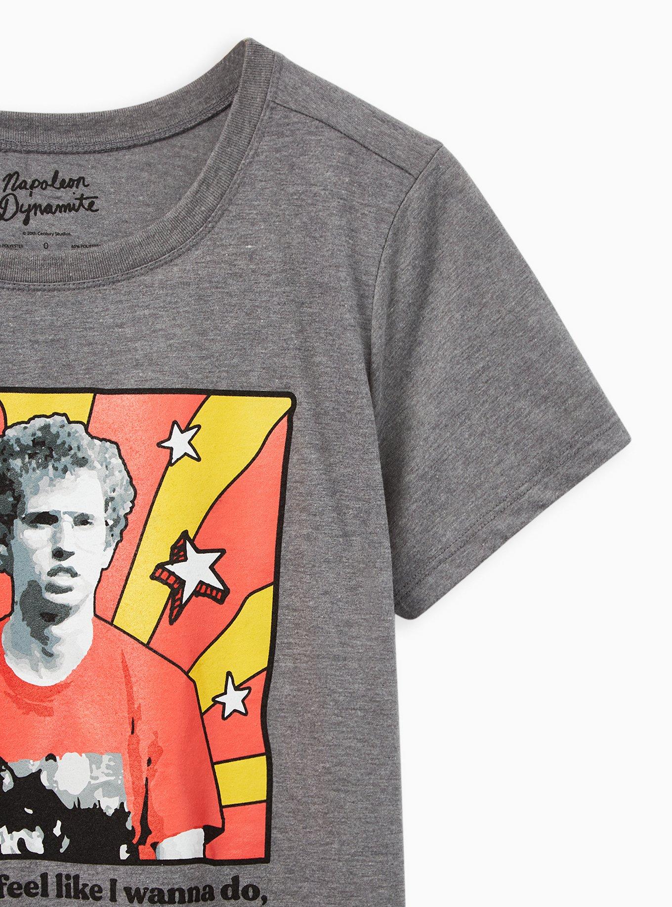Slim Fit Crew Tee &ndash; Napoleon Dynamite Gosh! Grey, MEDIUM HEATHER GREY, alternate
