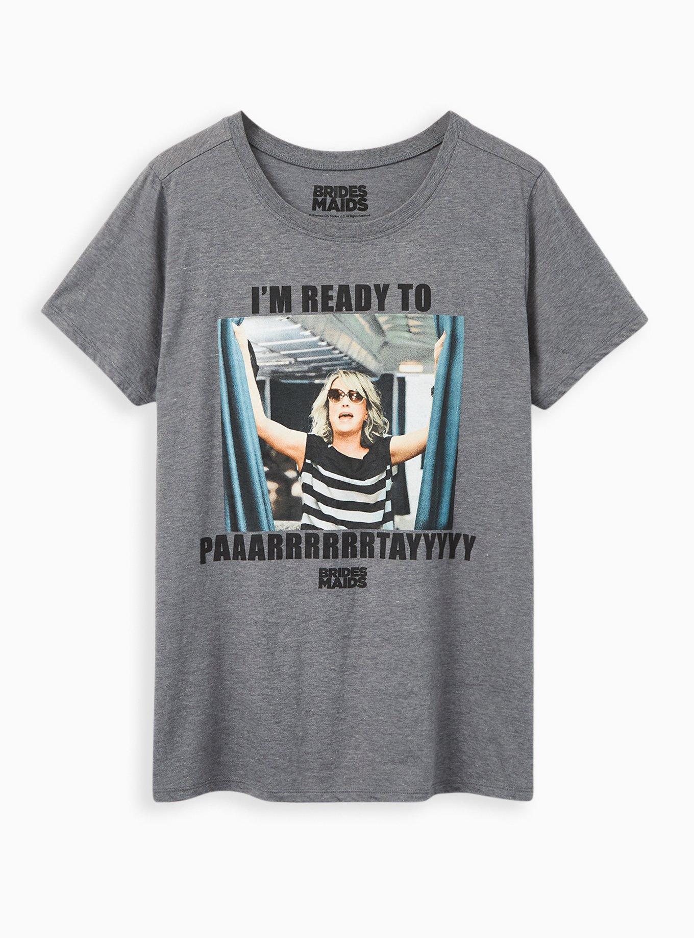 Plus Size Slim Fit Crew Tee &ndash; Bridesmaids Party Grey, MEDIUM HEATHER GREY, alternate