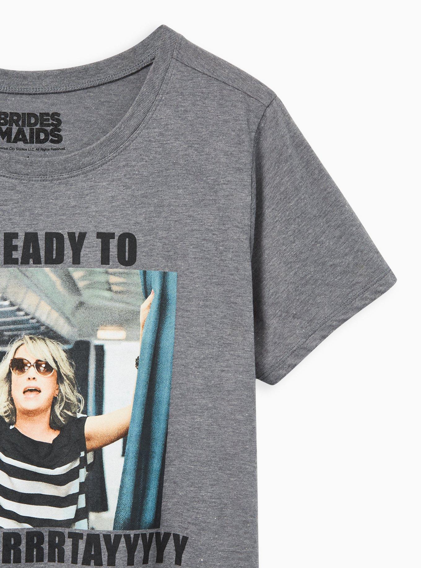 Plus Size Slim Fit Crew Tee &ndash; Bridesmaids Party Grey, MEDIUM HEATHER GREY, alternate