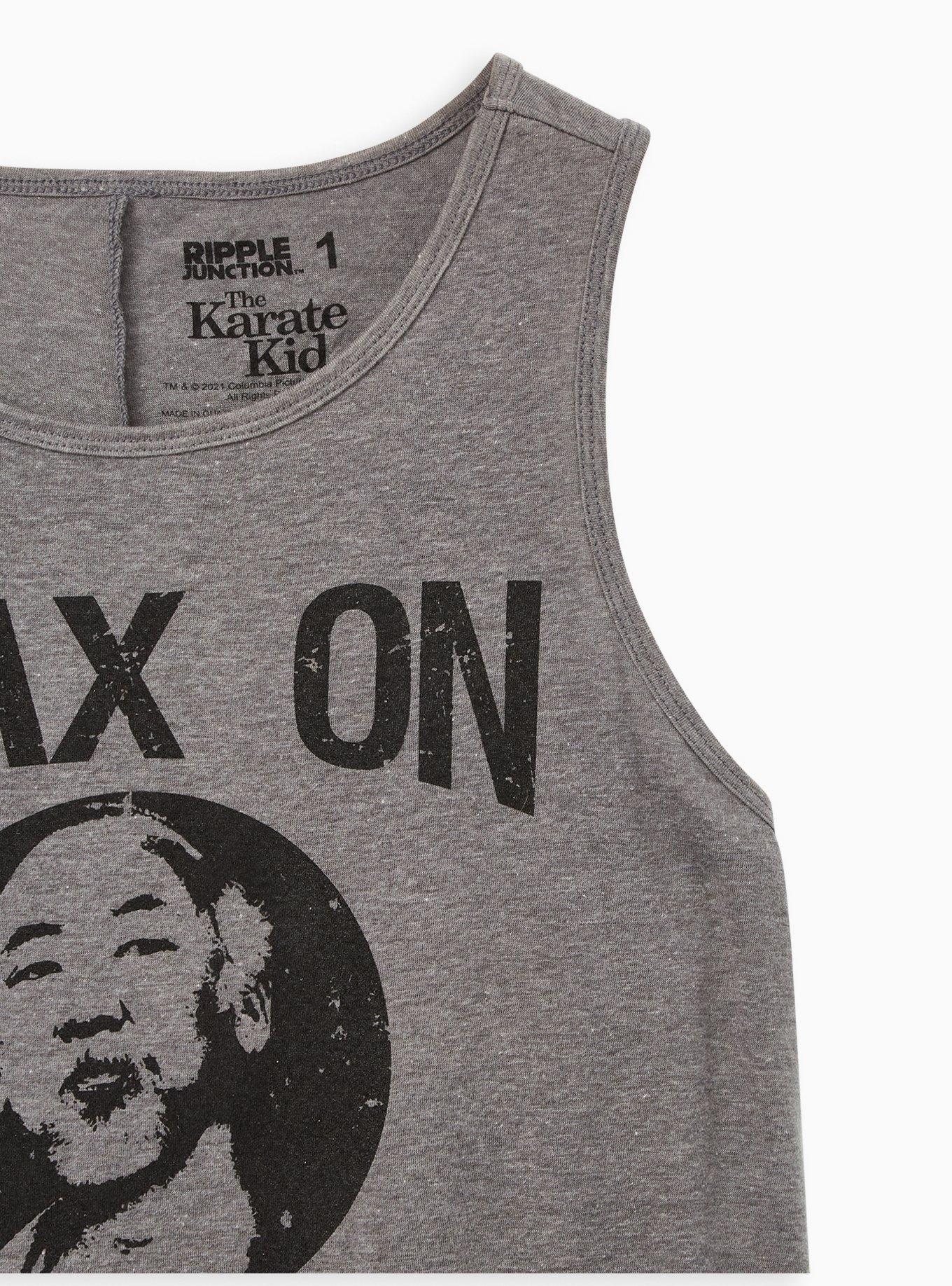 Plus Size Karate Kid Grey Classic Tank, MEDIUM HEATHER GREY, alternate