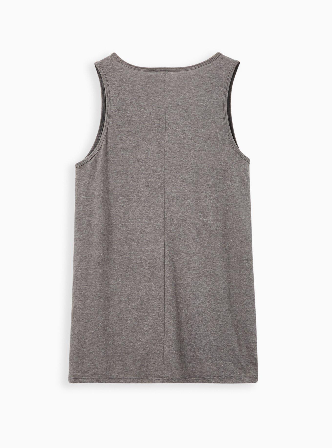 Plus Size Karate Kid Grey Classic Tank, MEDIUM HEATHER GREY, alternate