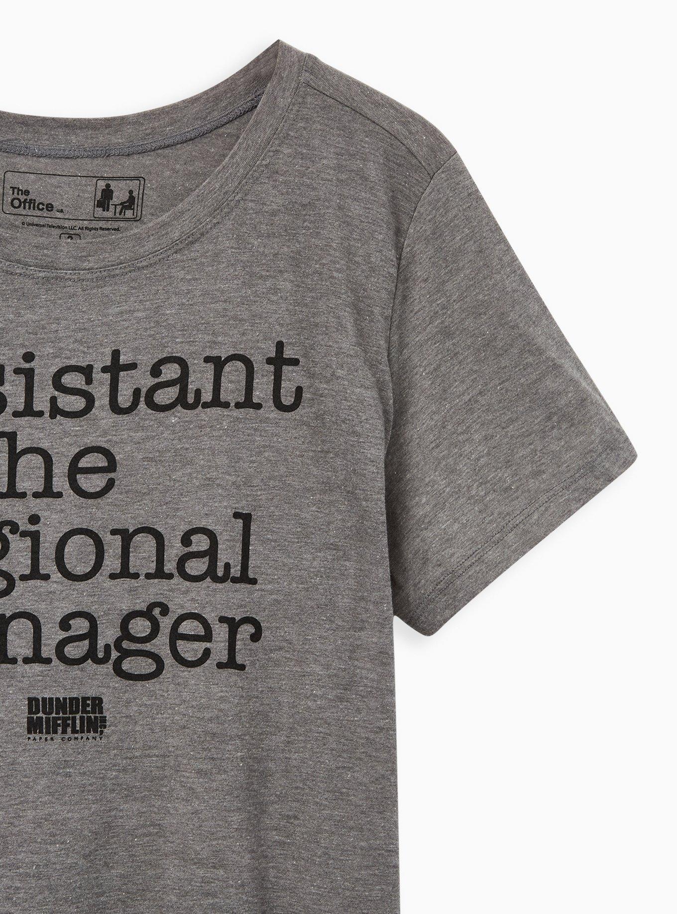 Plus Size Classic Fit Crew Tee &ndash; The Office Assistant To Regional Manager Grey, MEDIUM HEATHER GREY, alternate