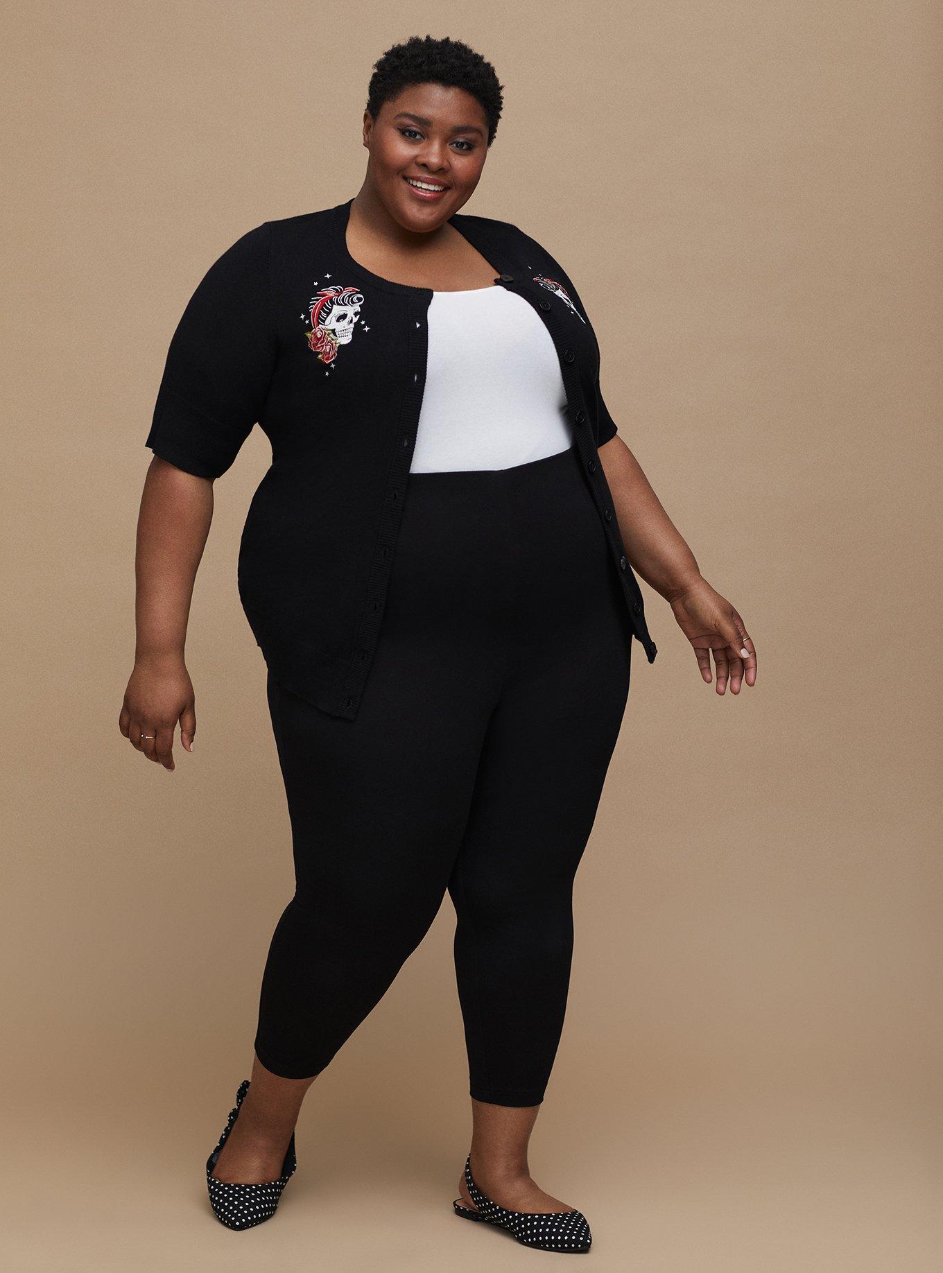 Plus Size - Ankle Skinny Studio Double Knit Mid-Rise Pant - Torrid