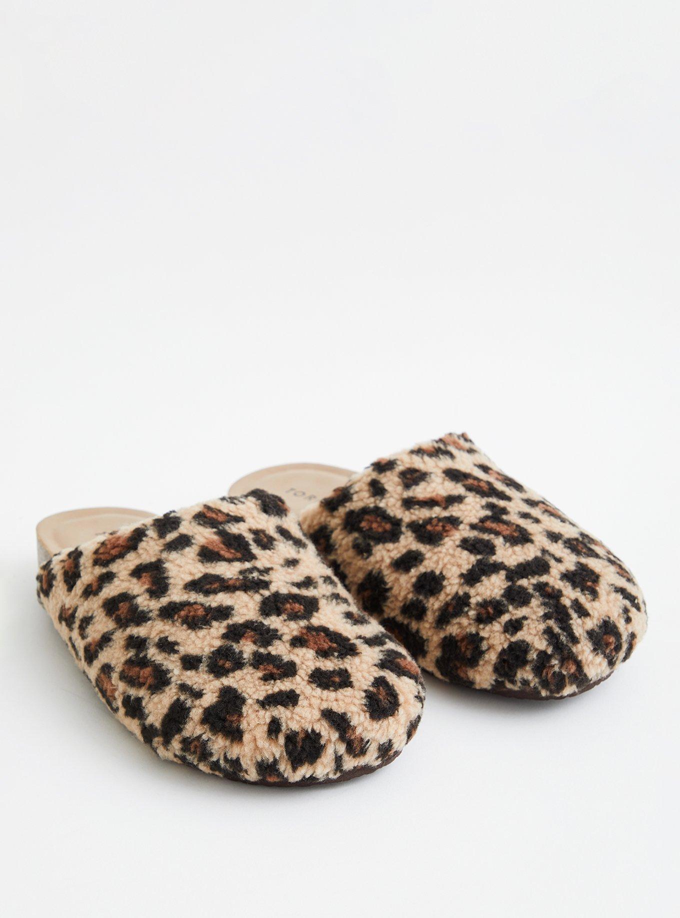 Plus Size Slip-On Slipper Clog (WW), LEOPARD, alternate