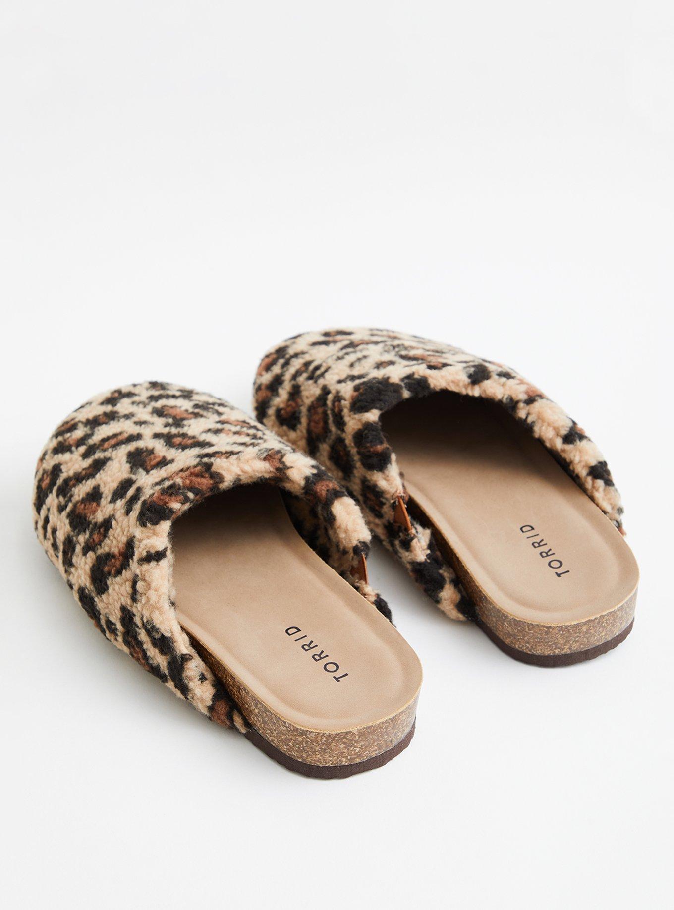 Plus Size Slip-On Slipper Clog (WW), LEOPARD, alternate